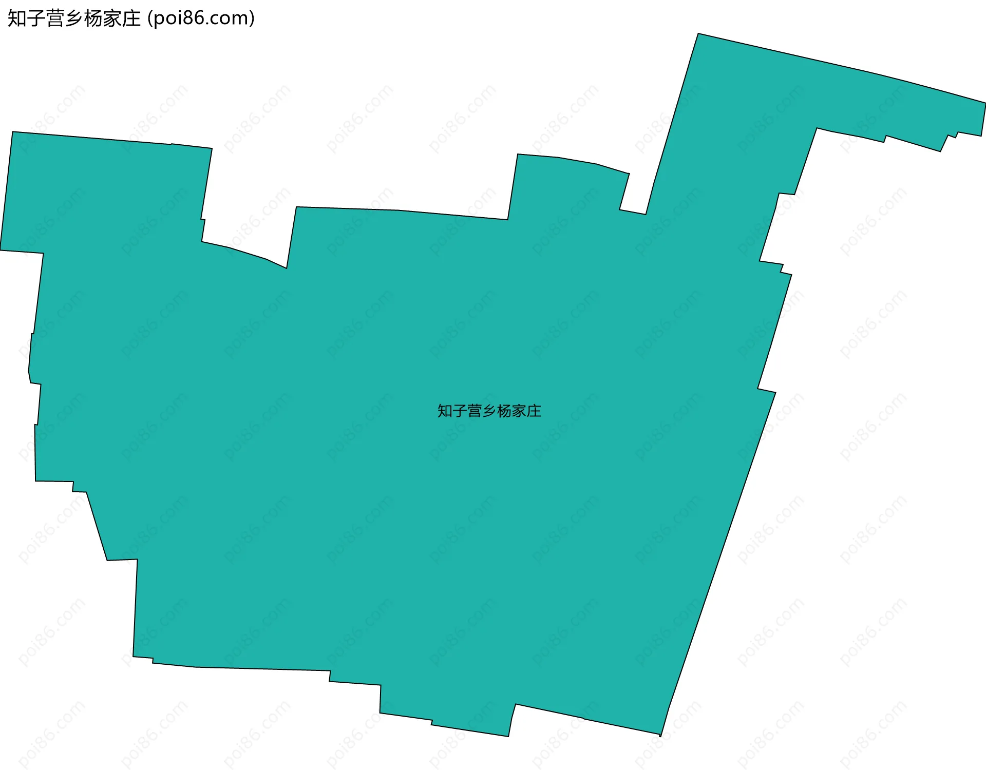 知子营乡杨家庄边界地图