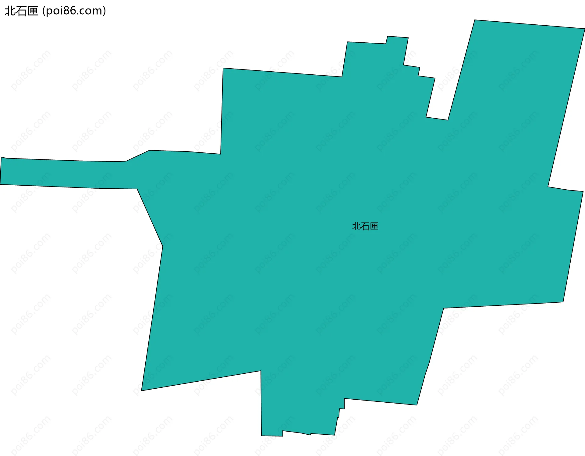 北石匣边界地图