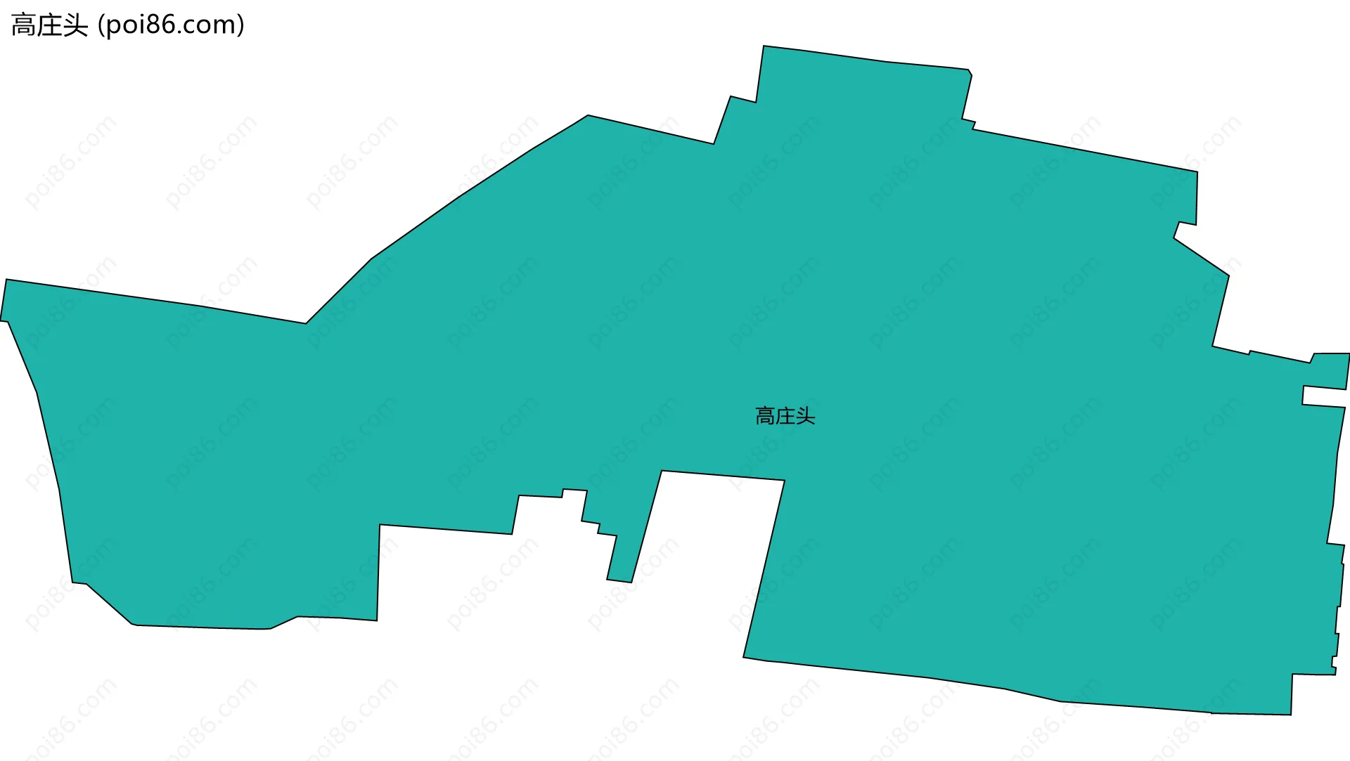高庄头边界地图