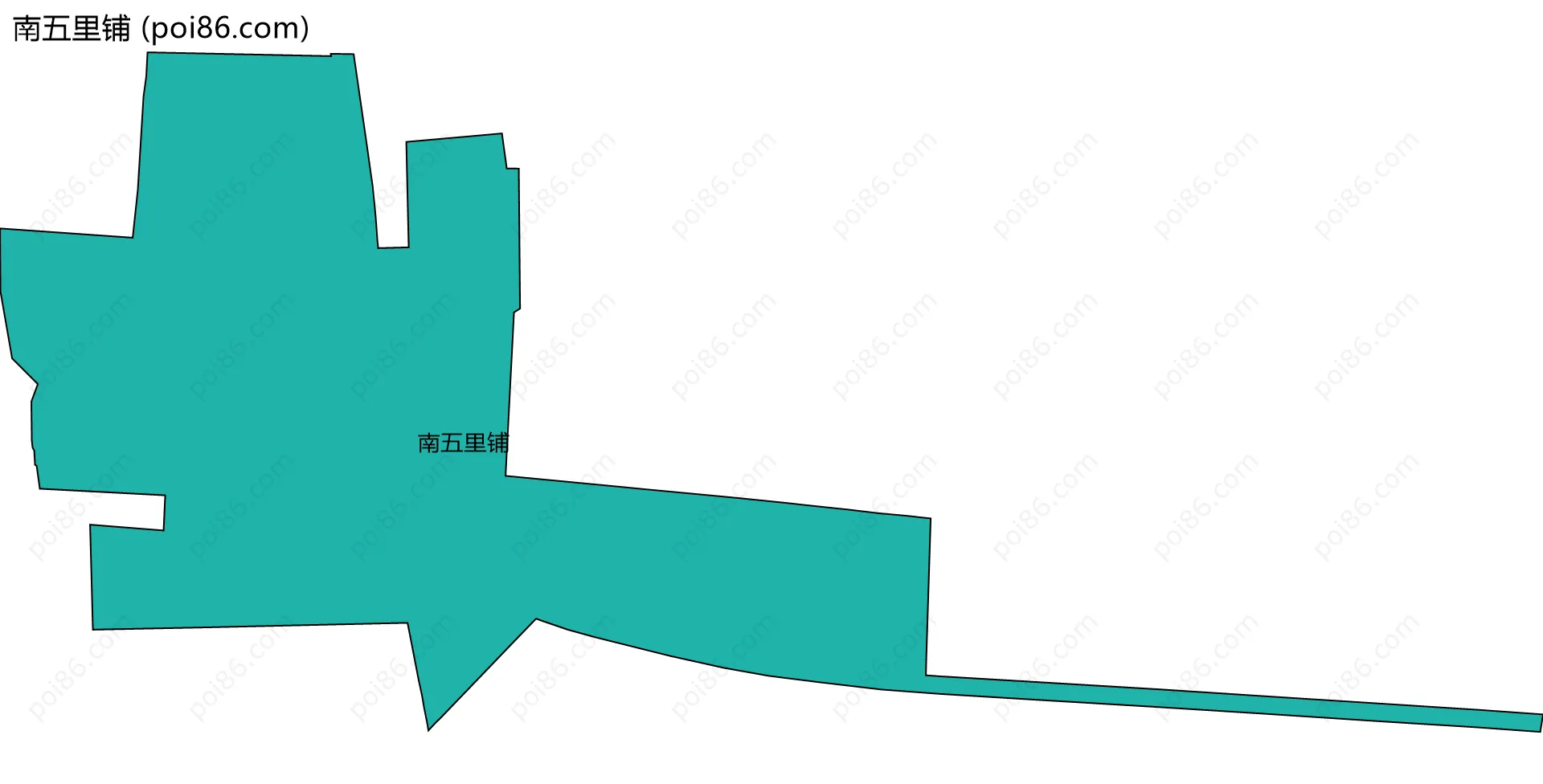 南五里铺边界地图