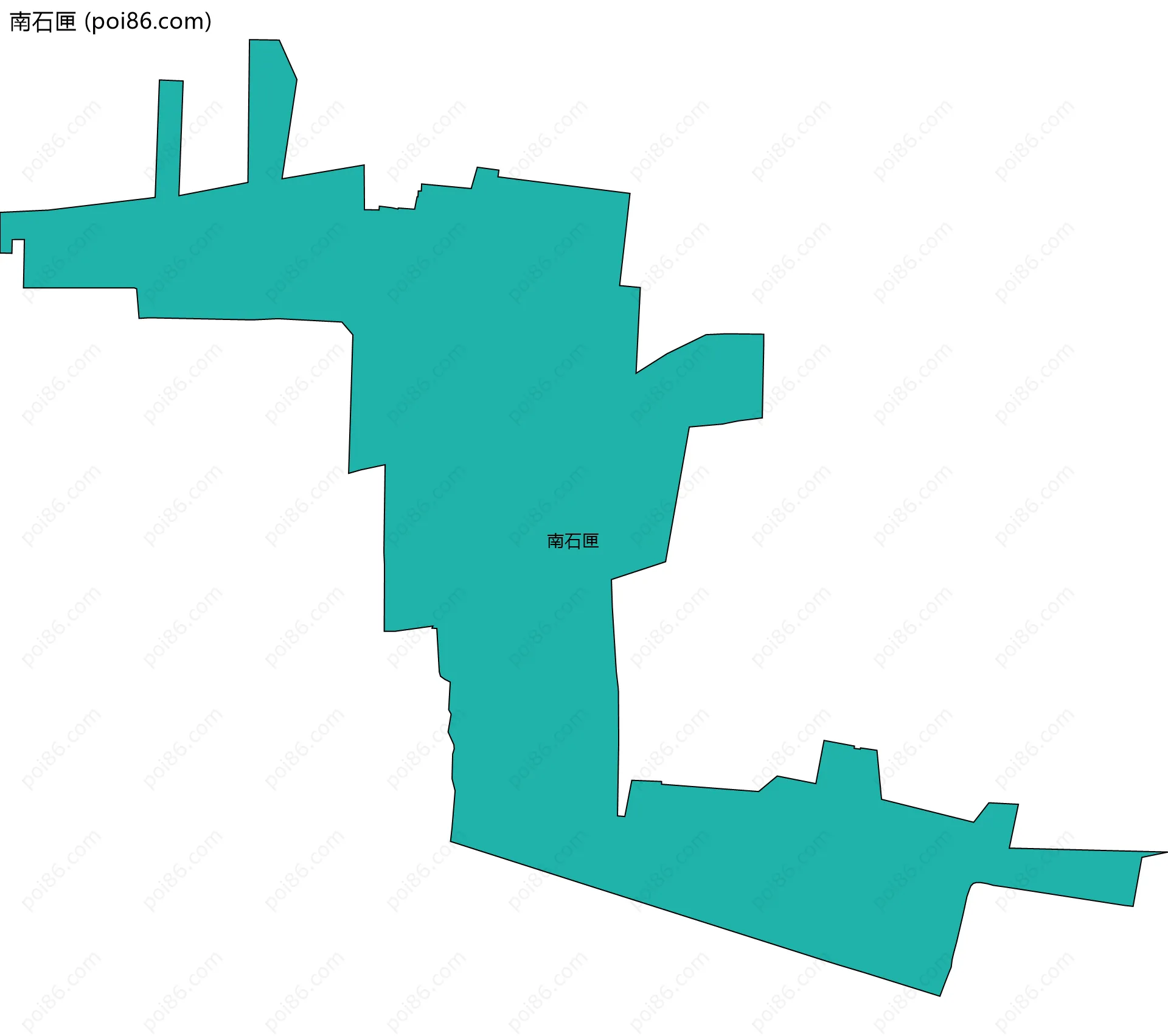 南石匣边界地图