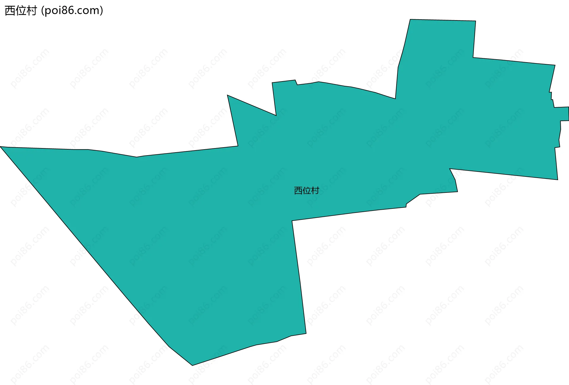 西位村边界地图