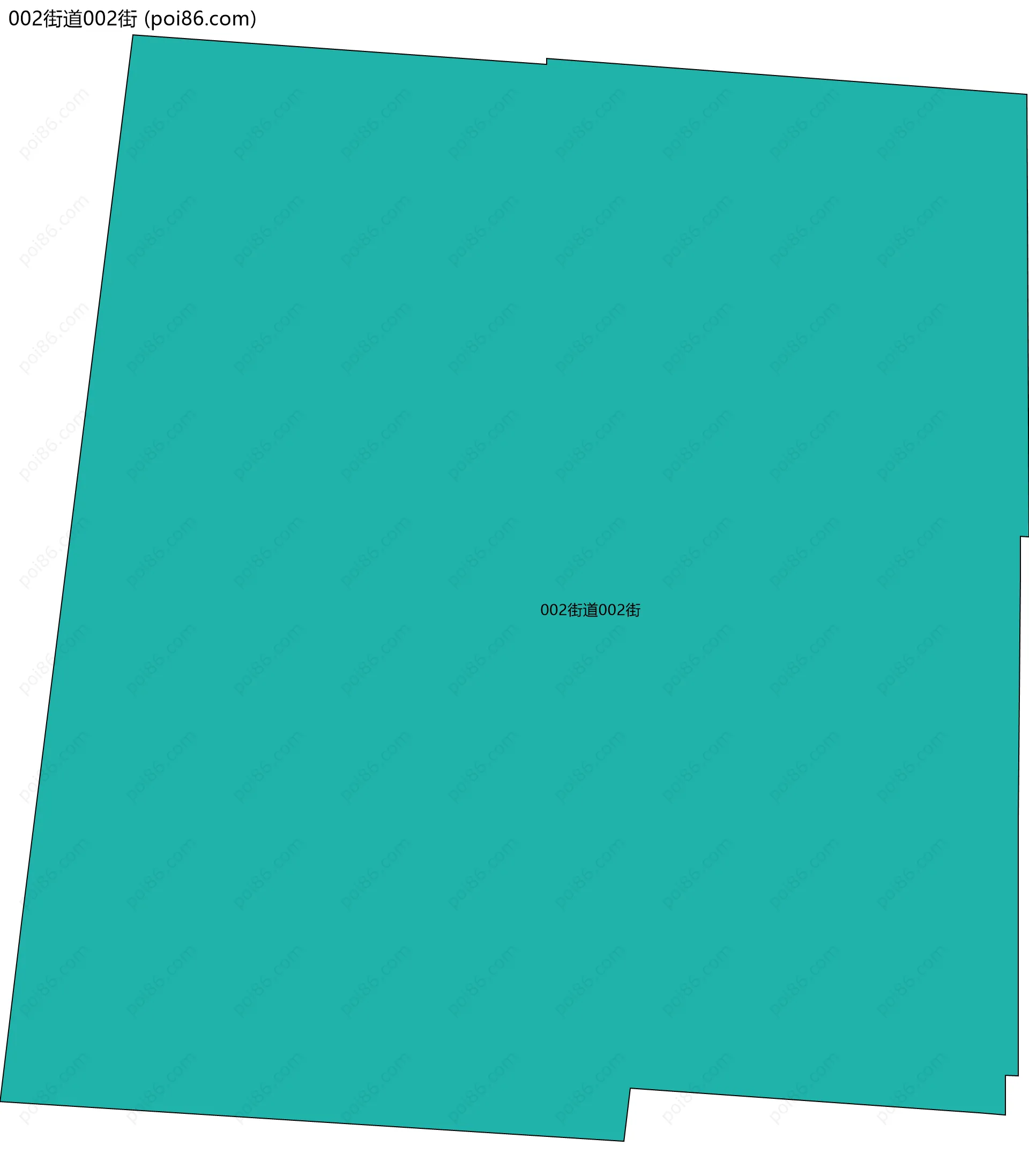 002街道002街边界地图