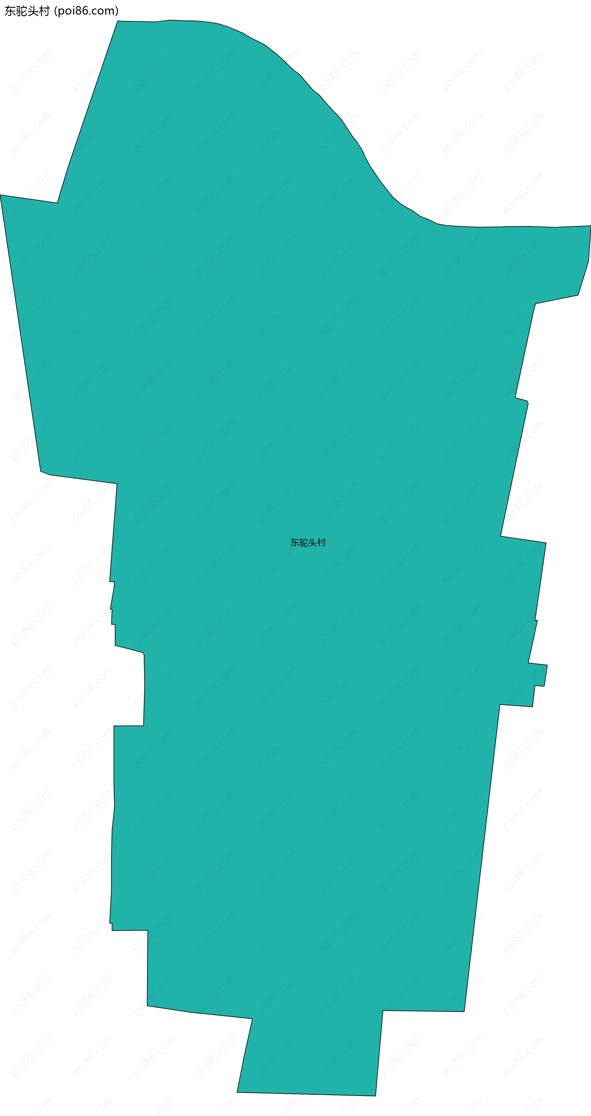 东驼头村边界地图