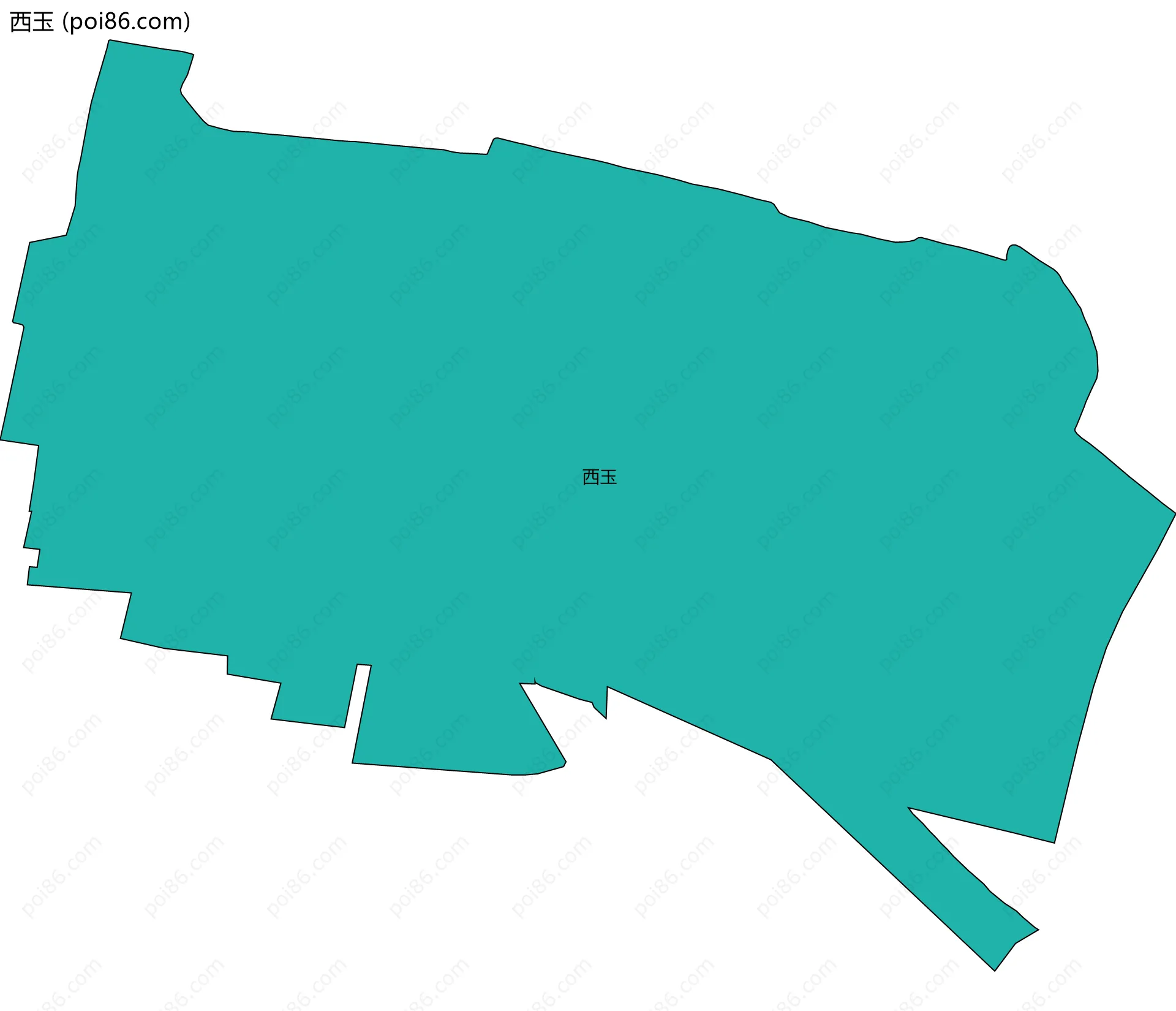 西玉边界地图