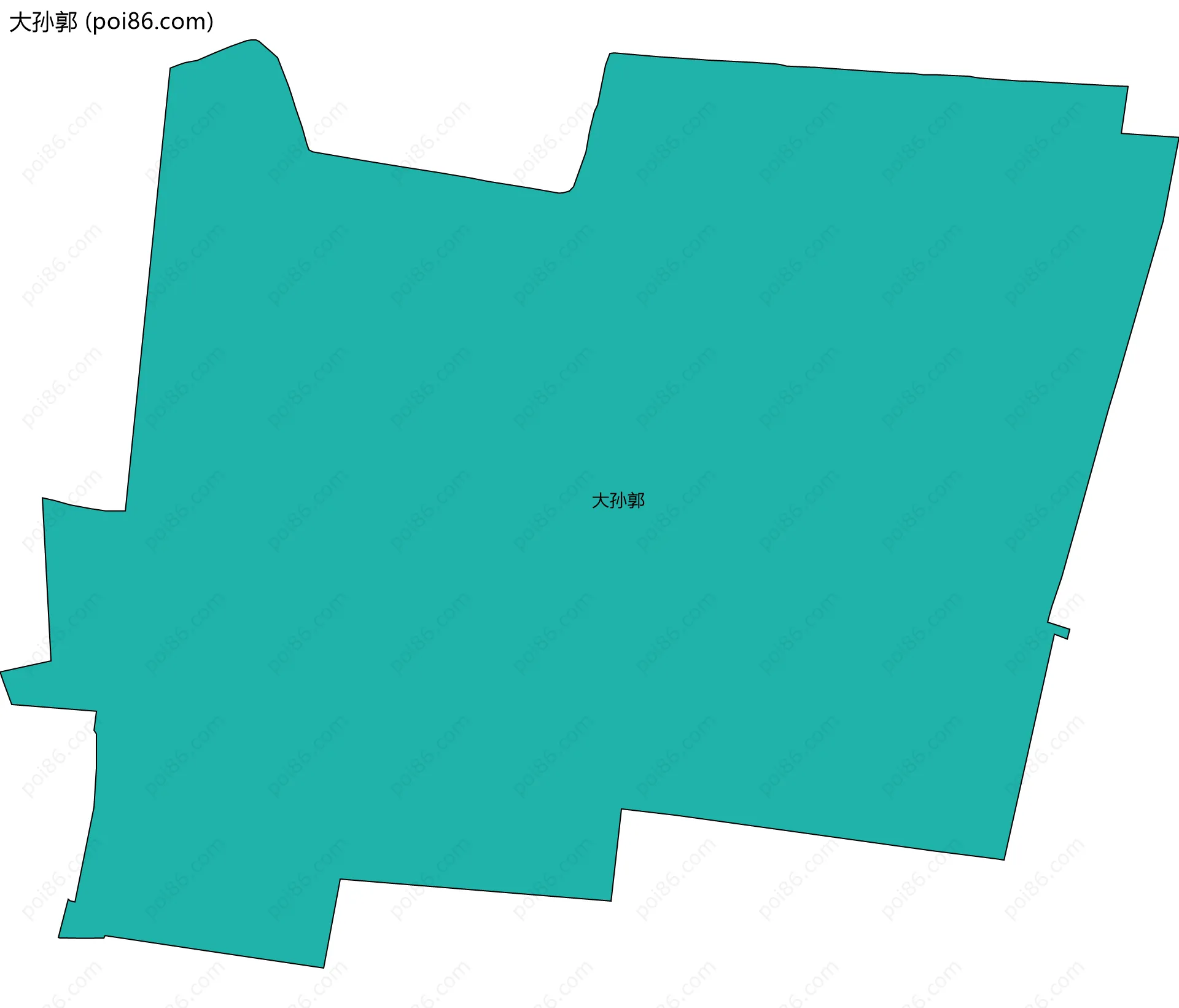 大孙郭边界地图