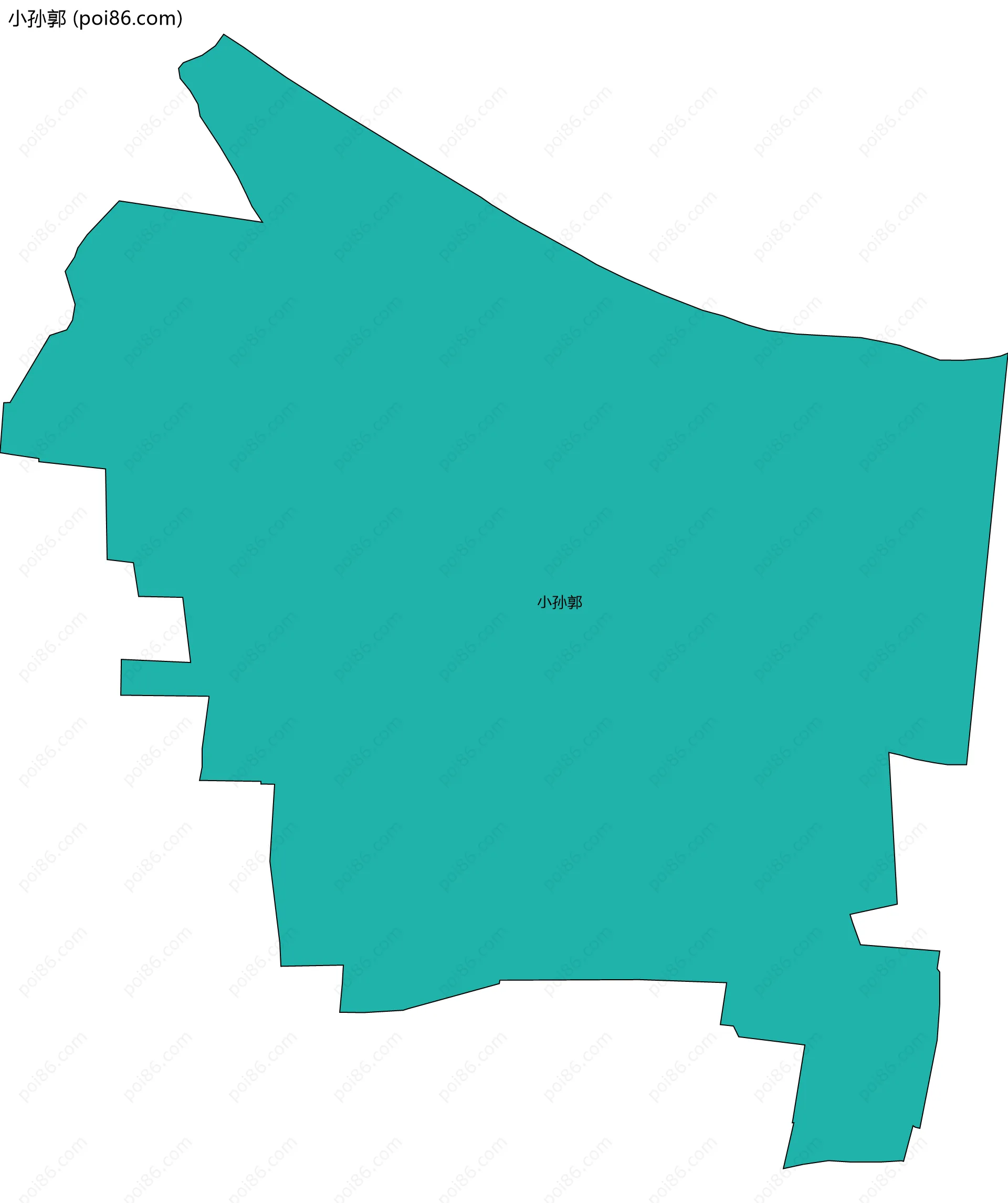 小孙郭边界地图