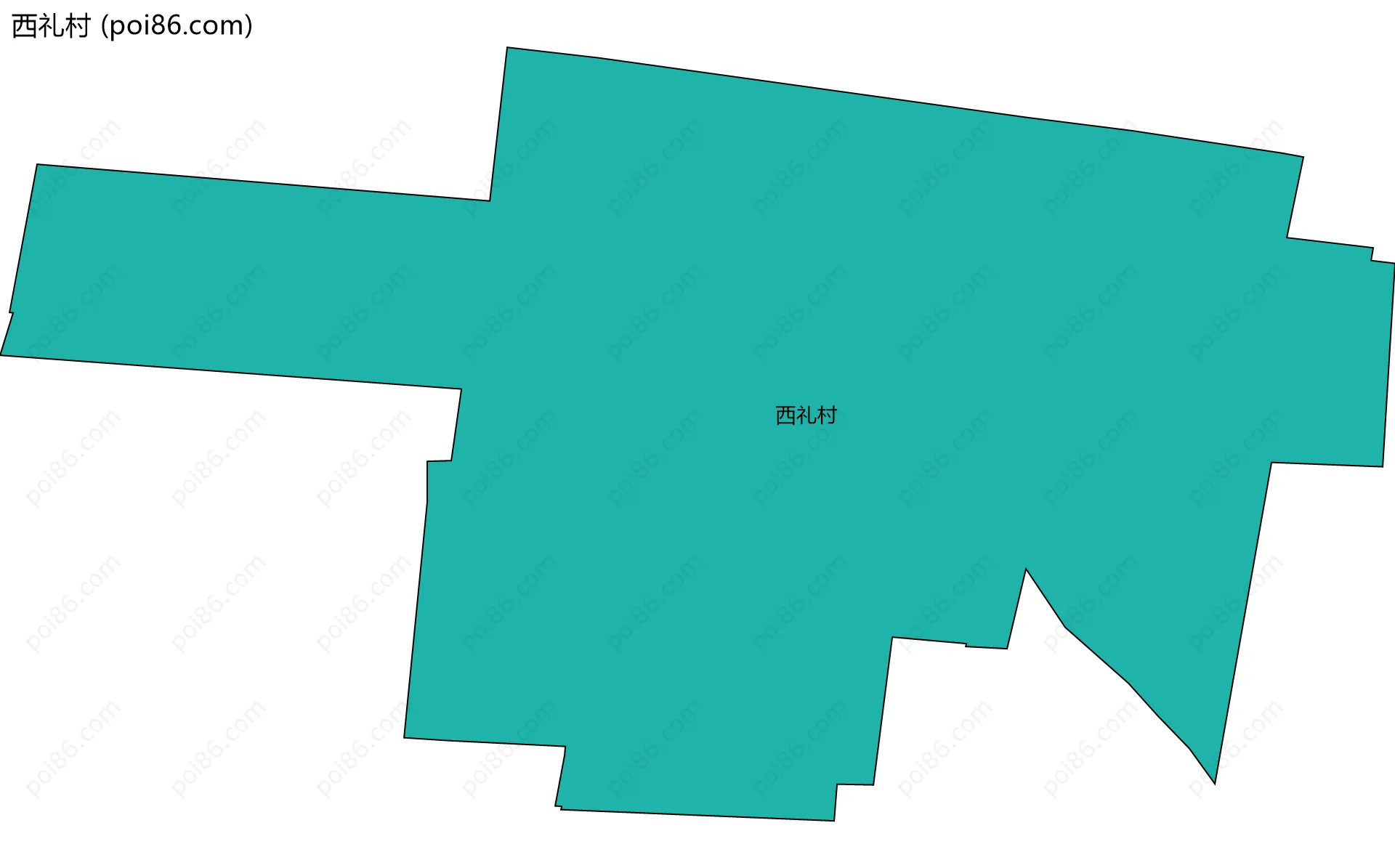 西礼村边界地图