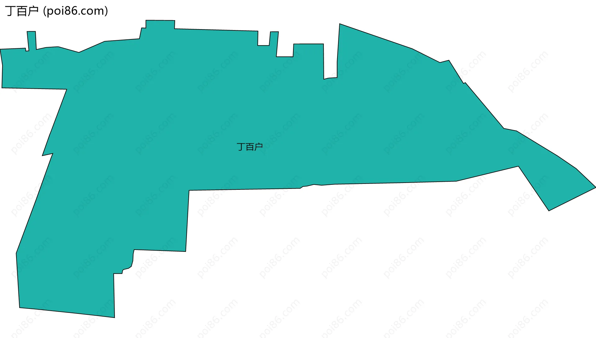 丁百户边界地图