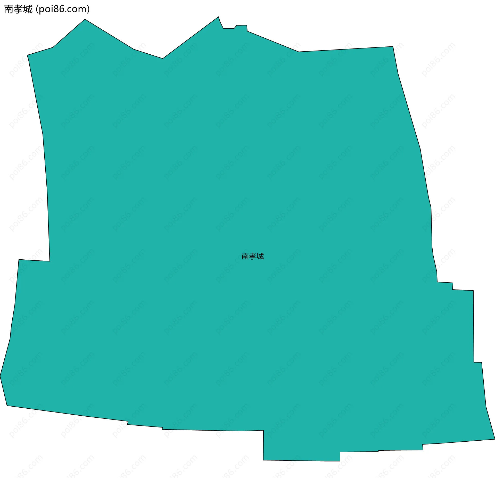 南孝城边界地图