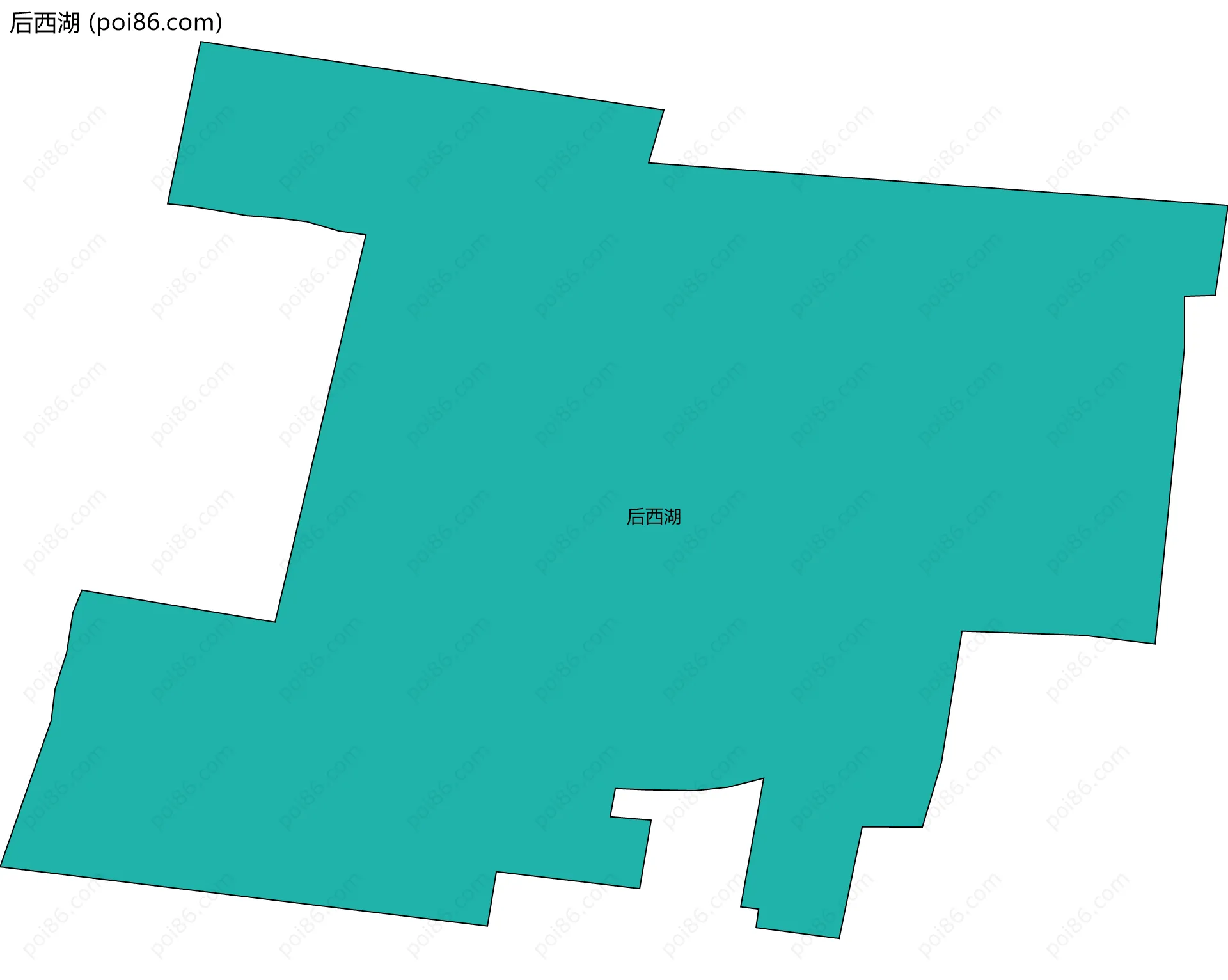 后西湖边界地图