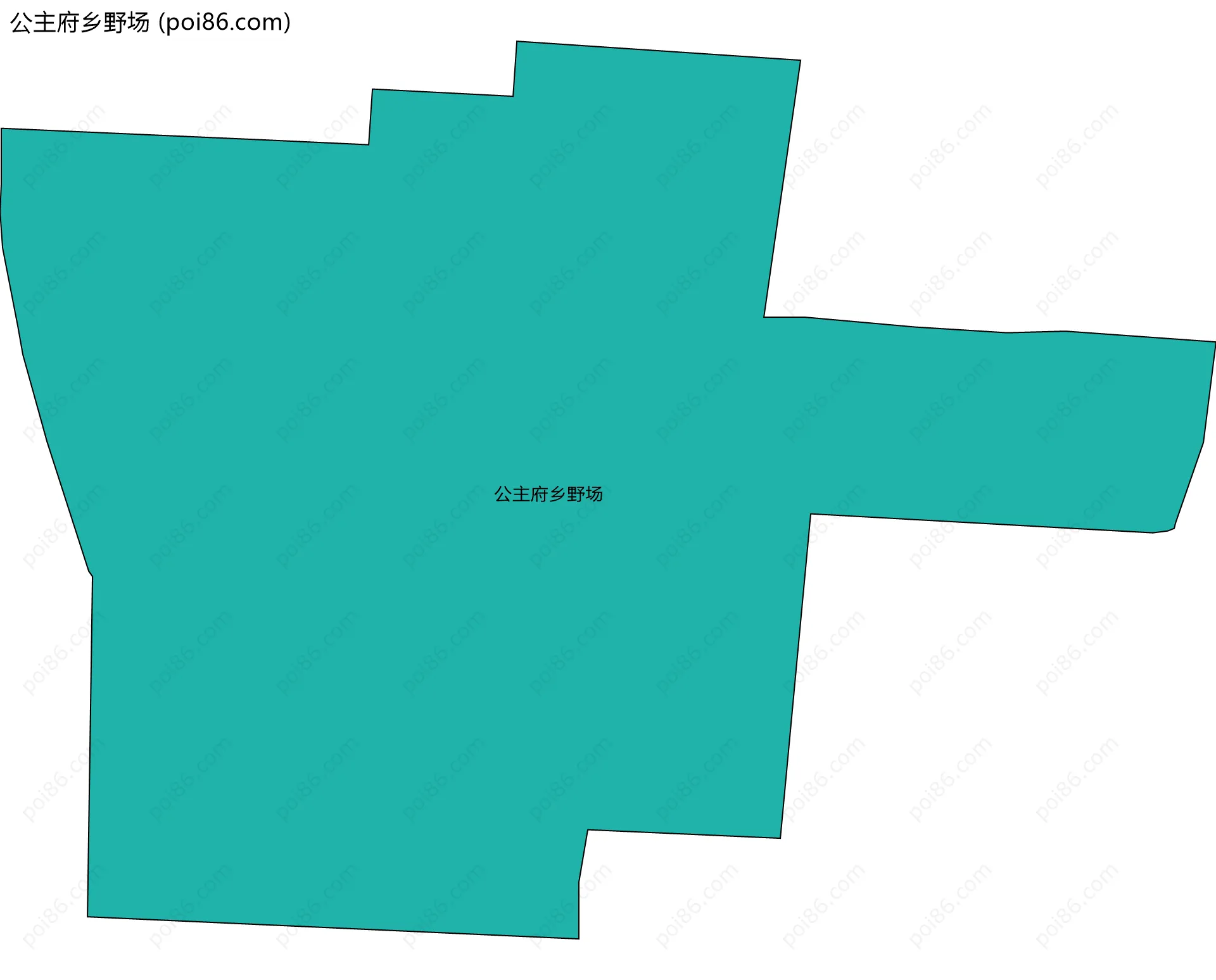 公主府乡野场边界地图