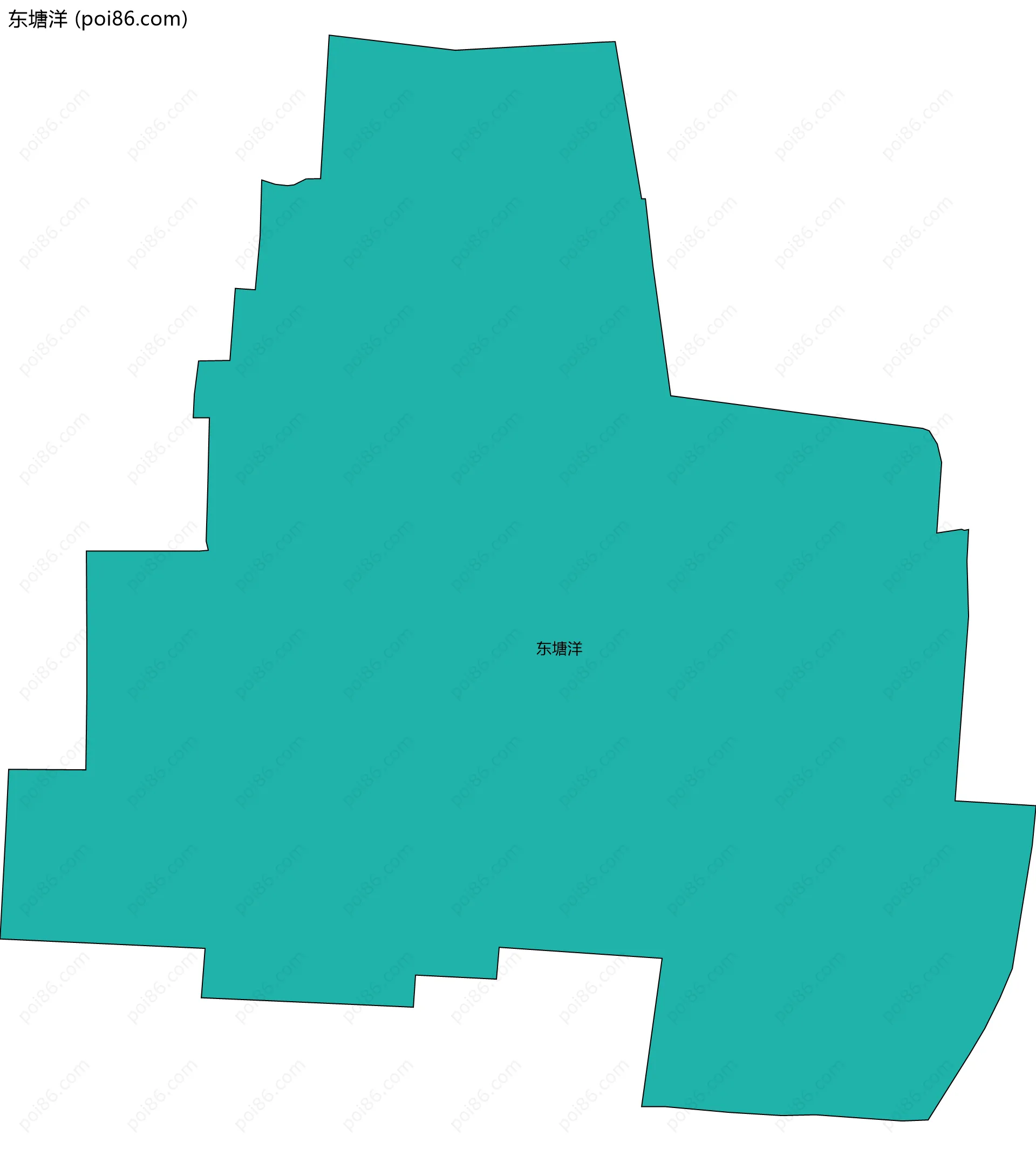 东塘洋边界地图