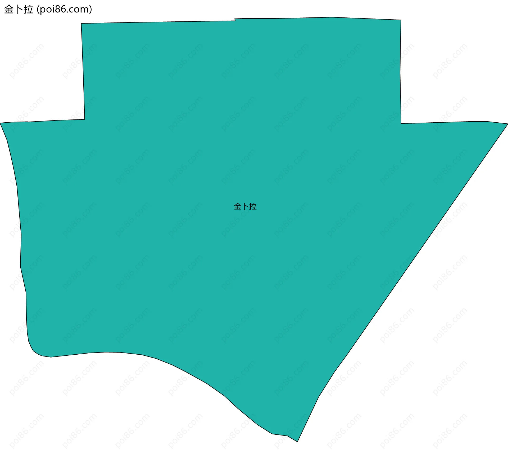 金卜拉边界地图