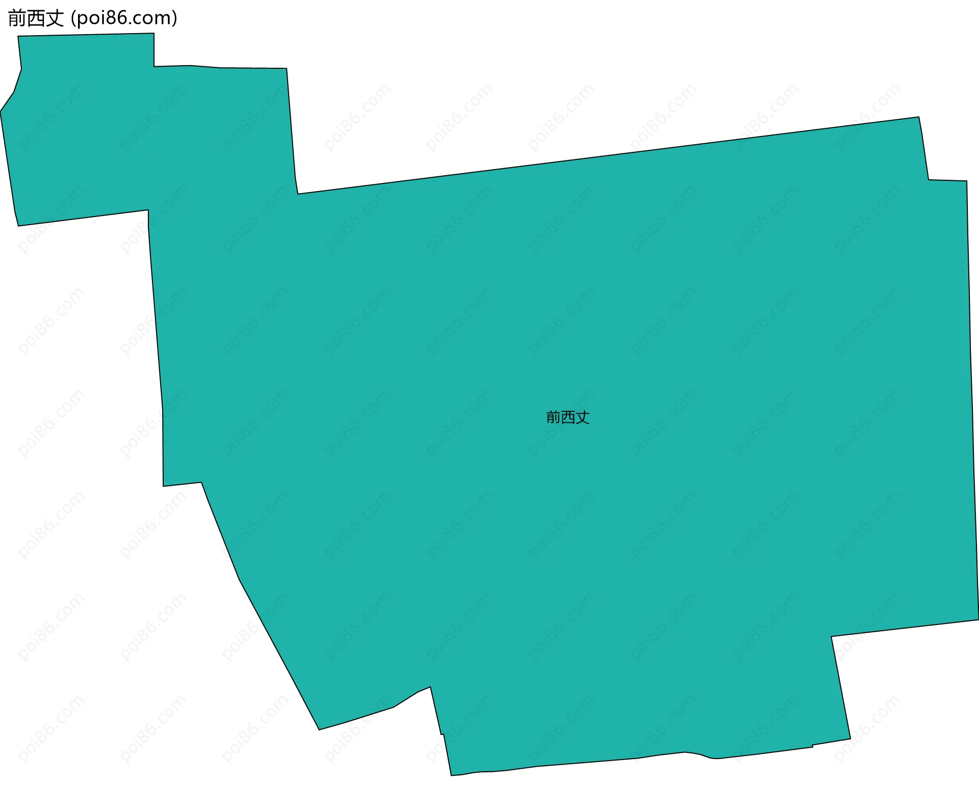 前西丈边界地图