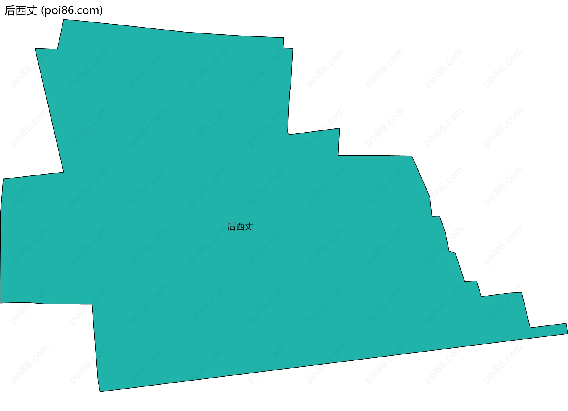 后西丈边界地图
