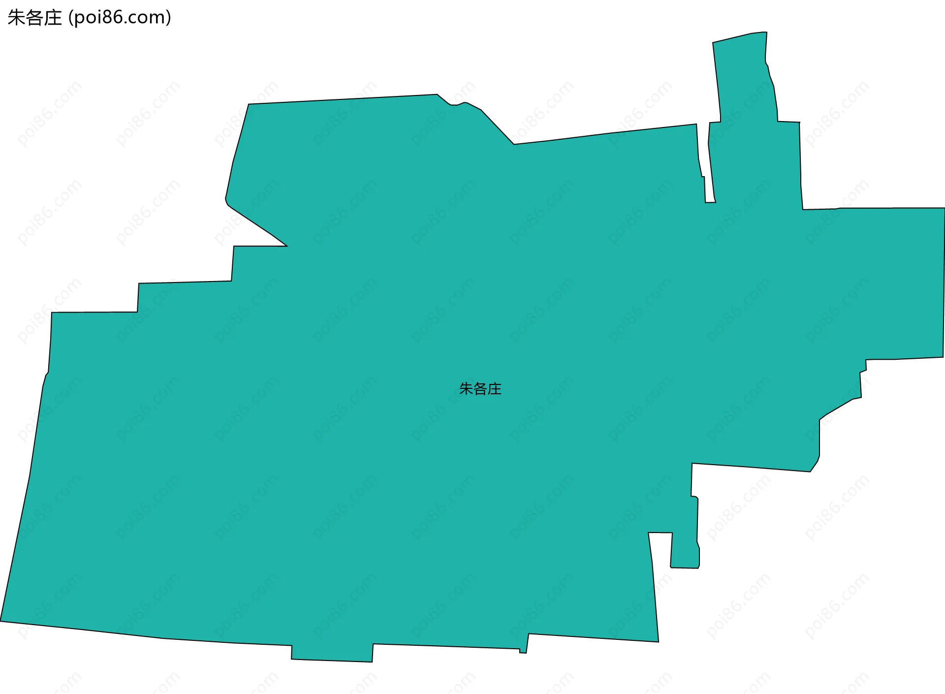 朱各庄边界地图