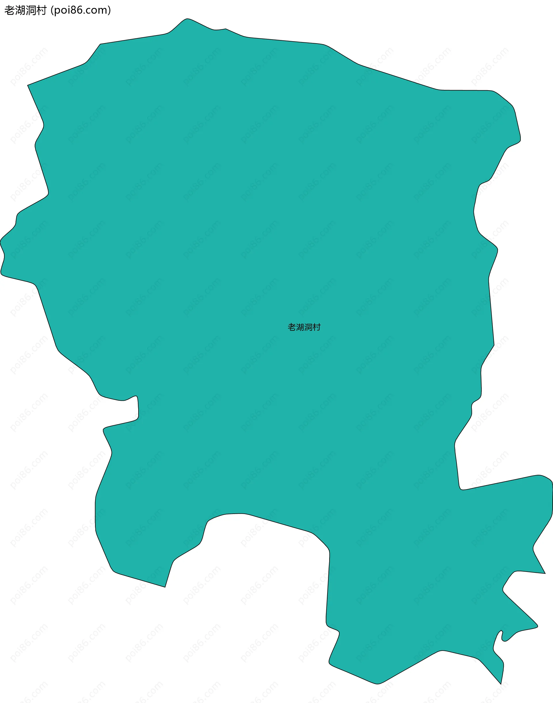 老湖洞村边界地图