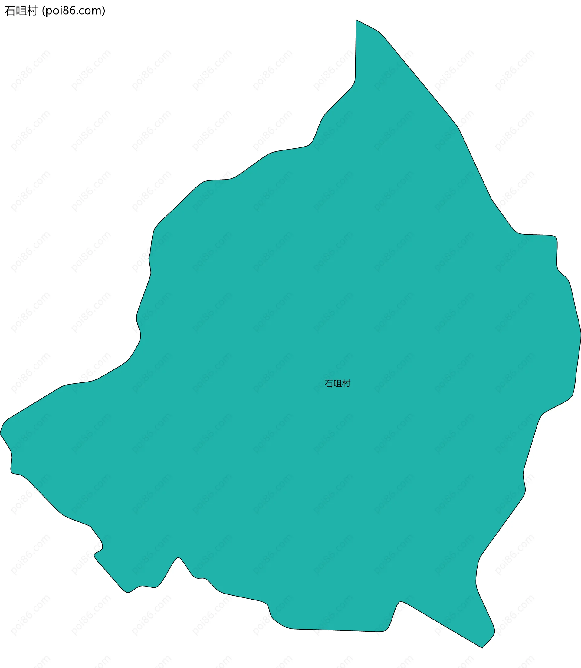 石咀村边界地图