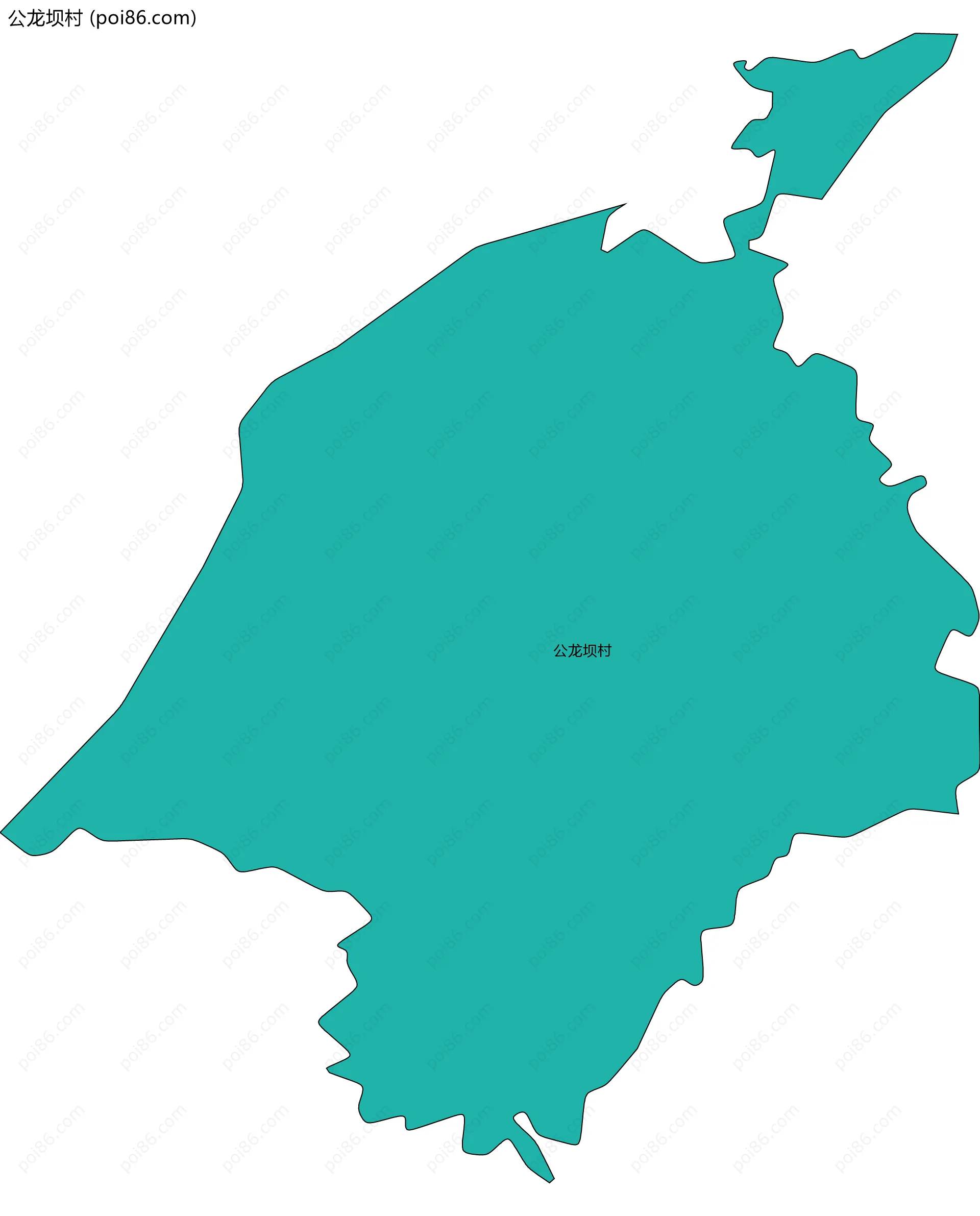 公龙坝村边界地图