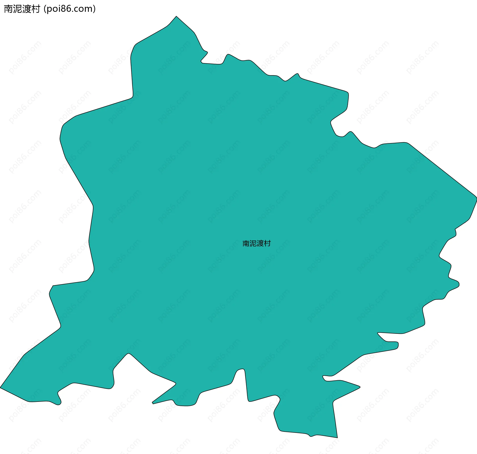 南泥渡村边界地图