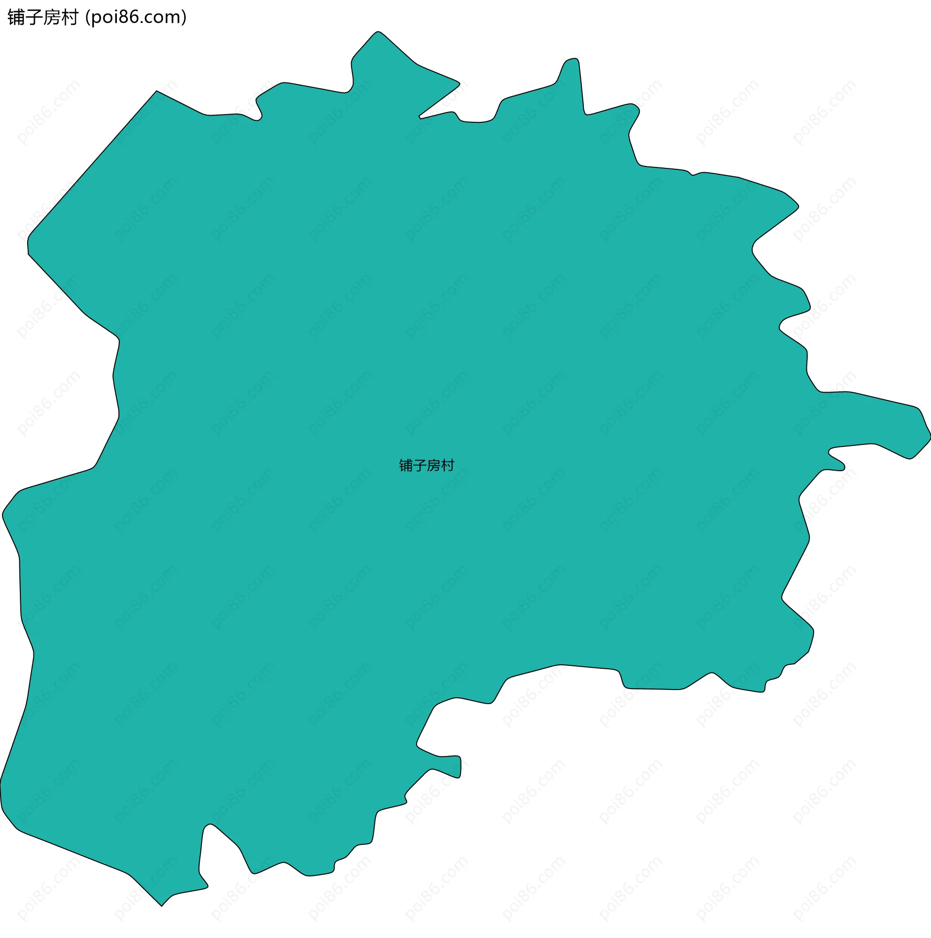 铺子房村边界地图