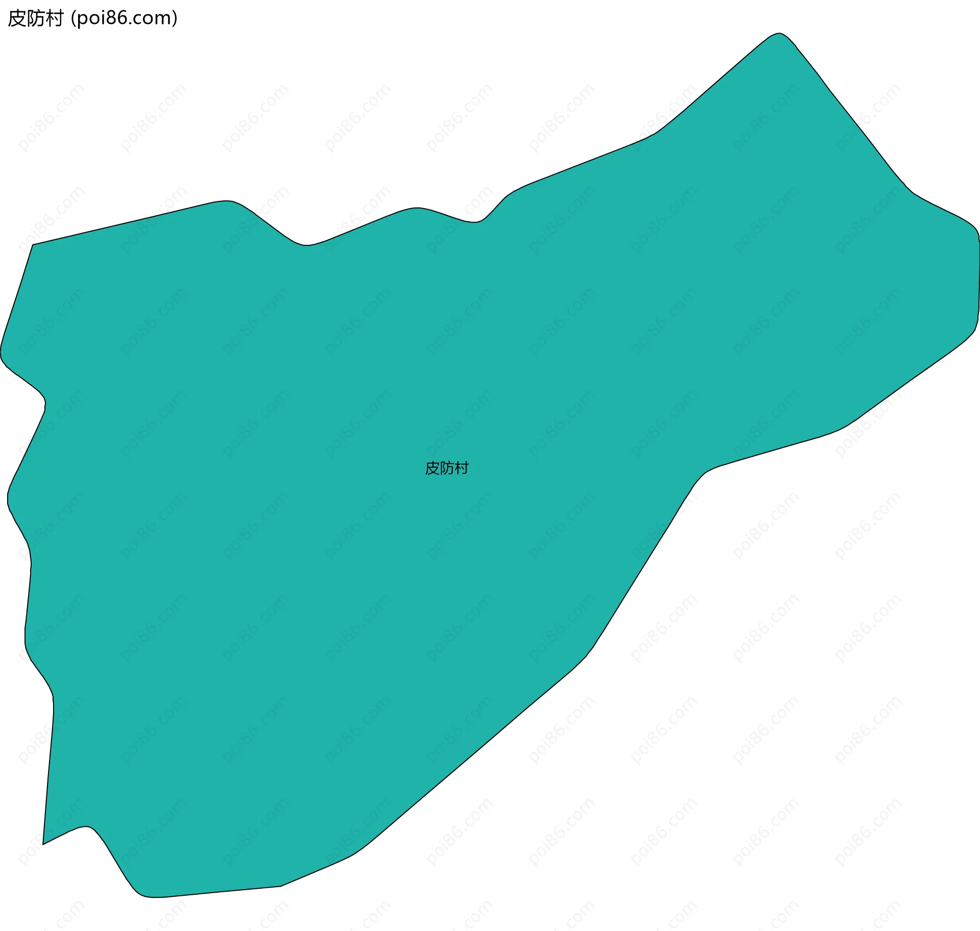 皮防村边界地图