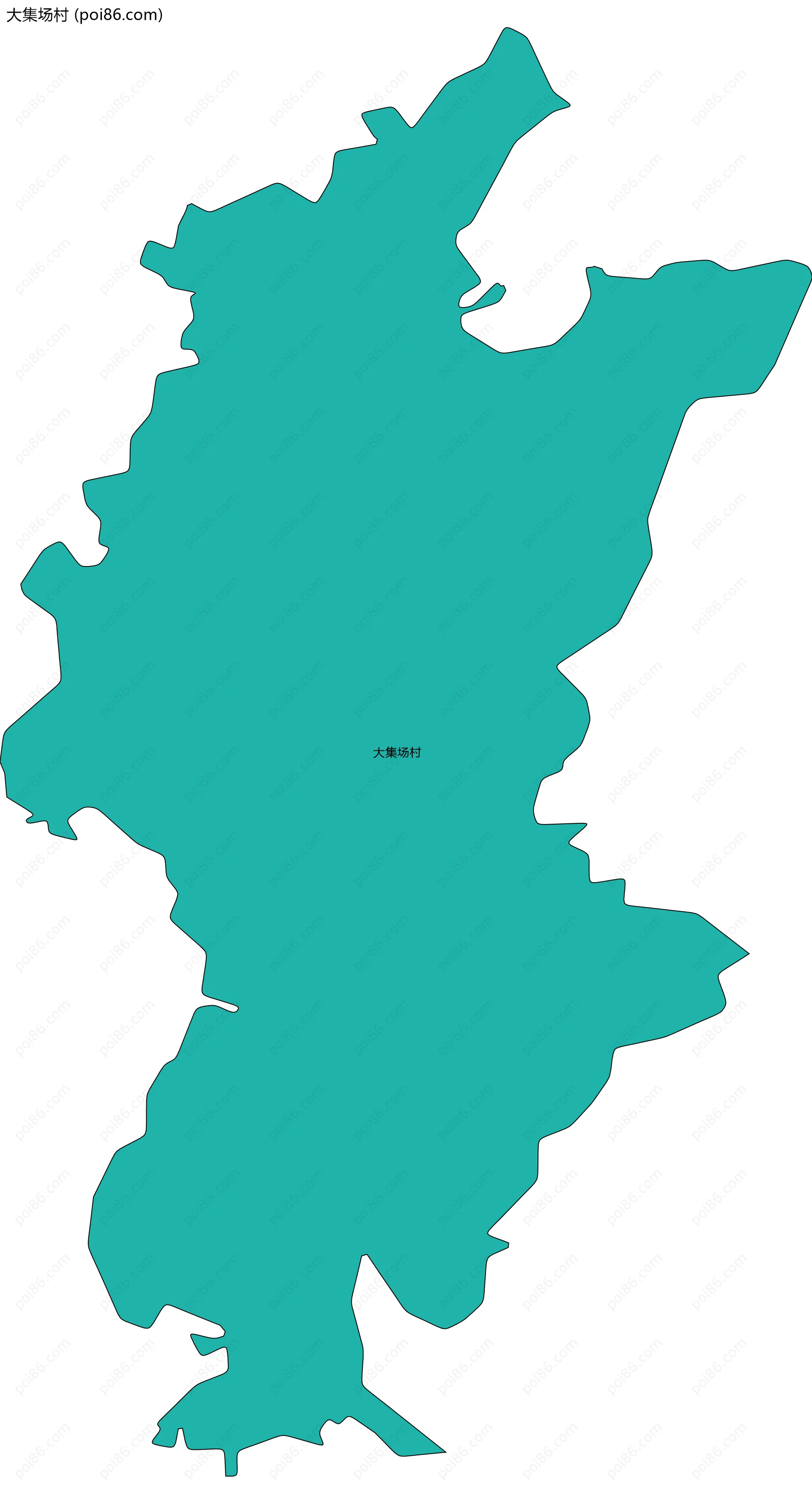 大集场村边界地图