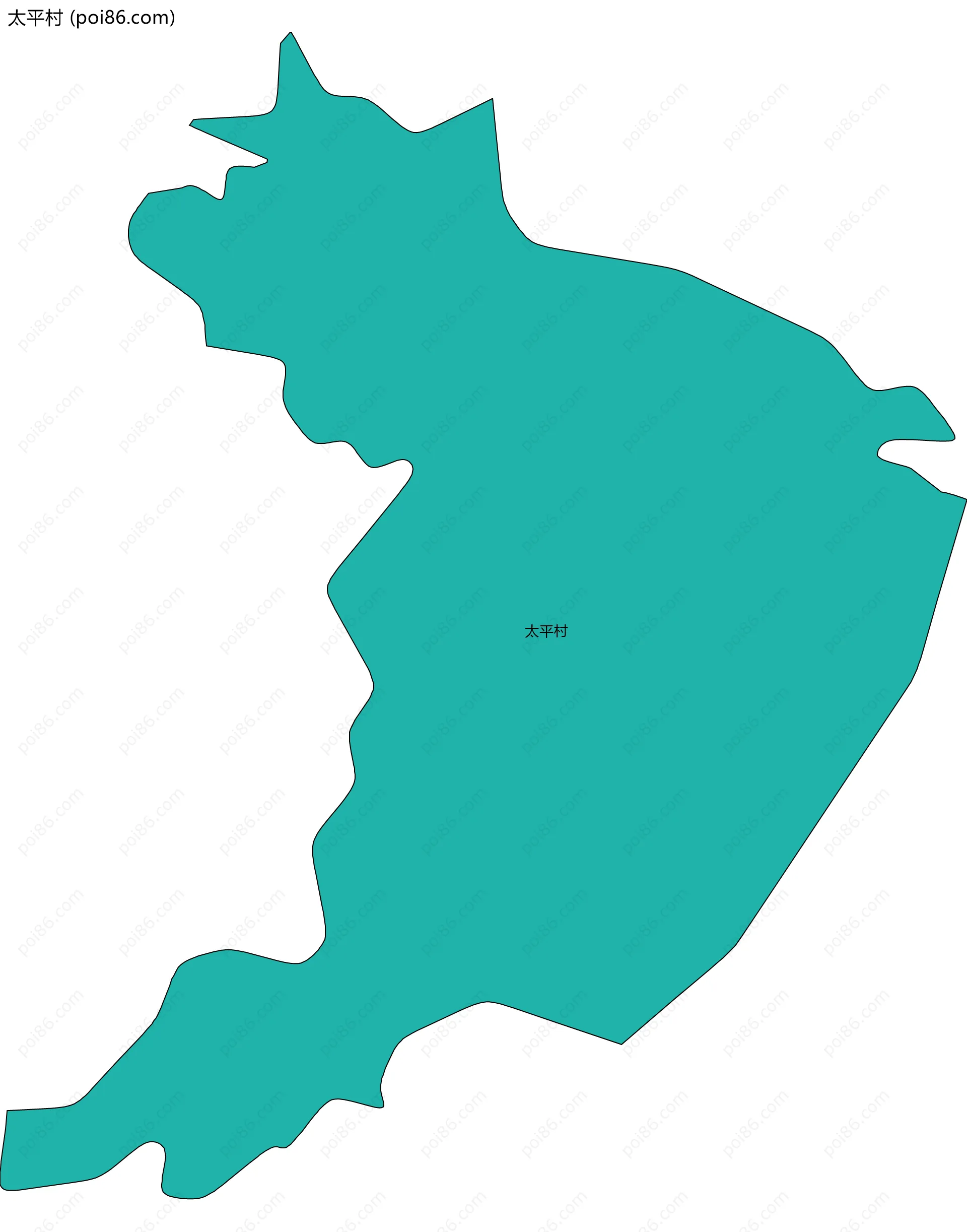 太平村边界地图