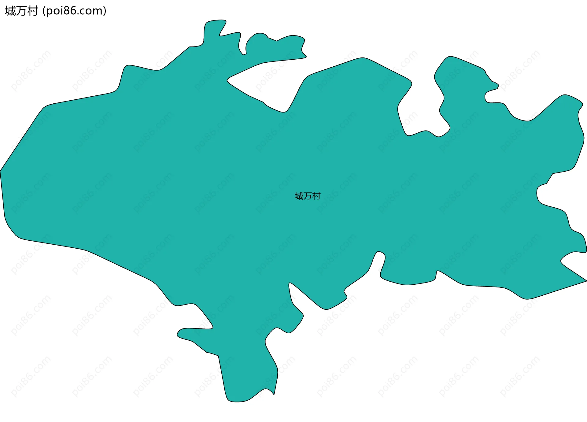 城万村边界地图