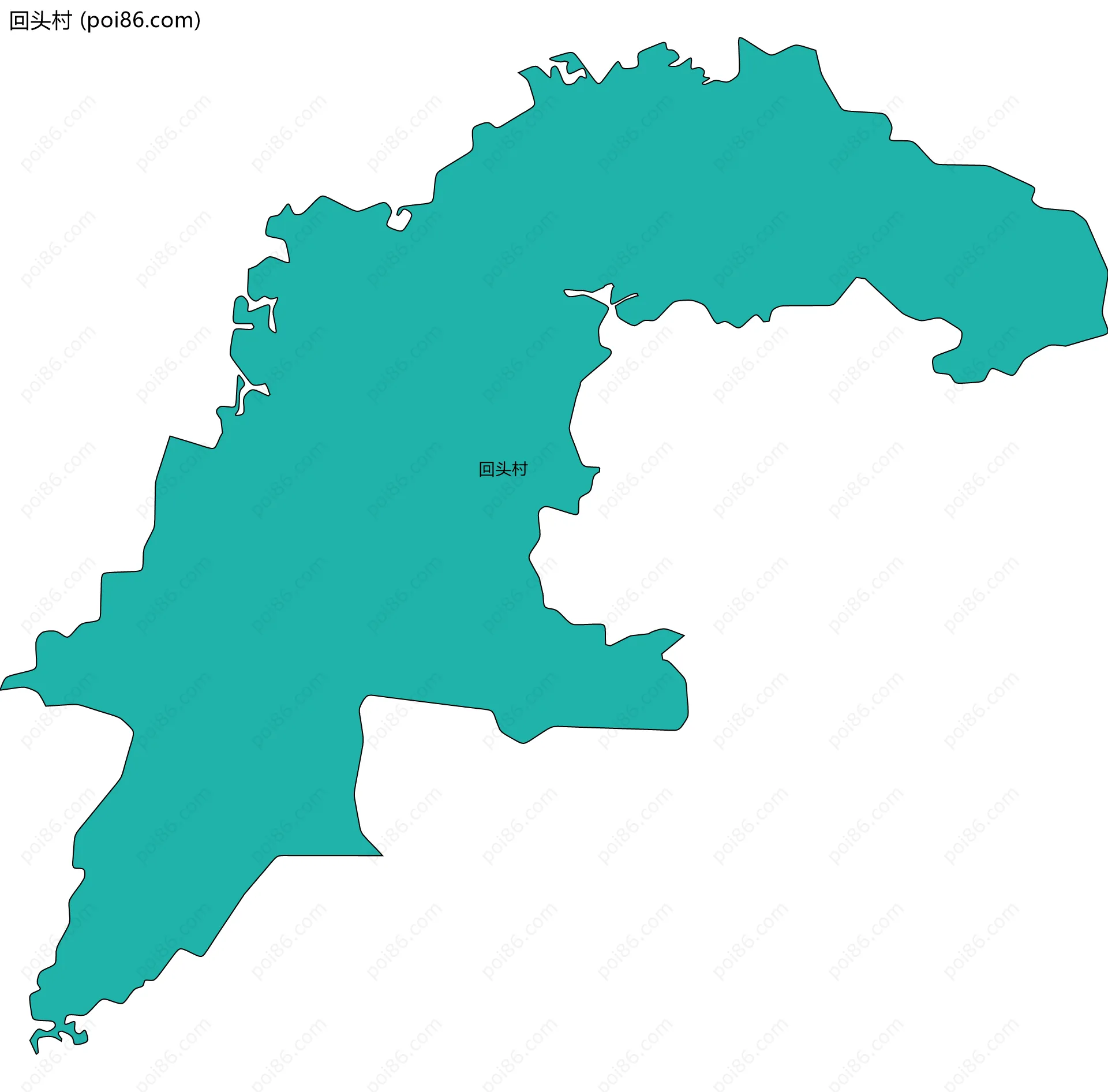 回头村边界地图