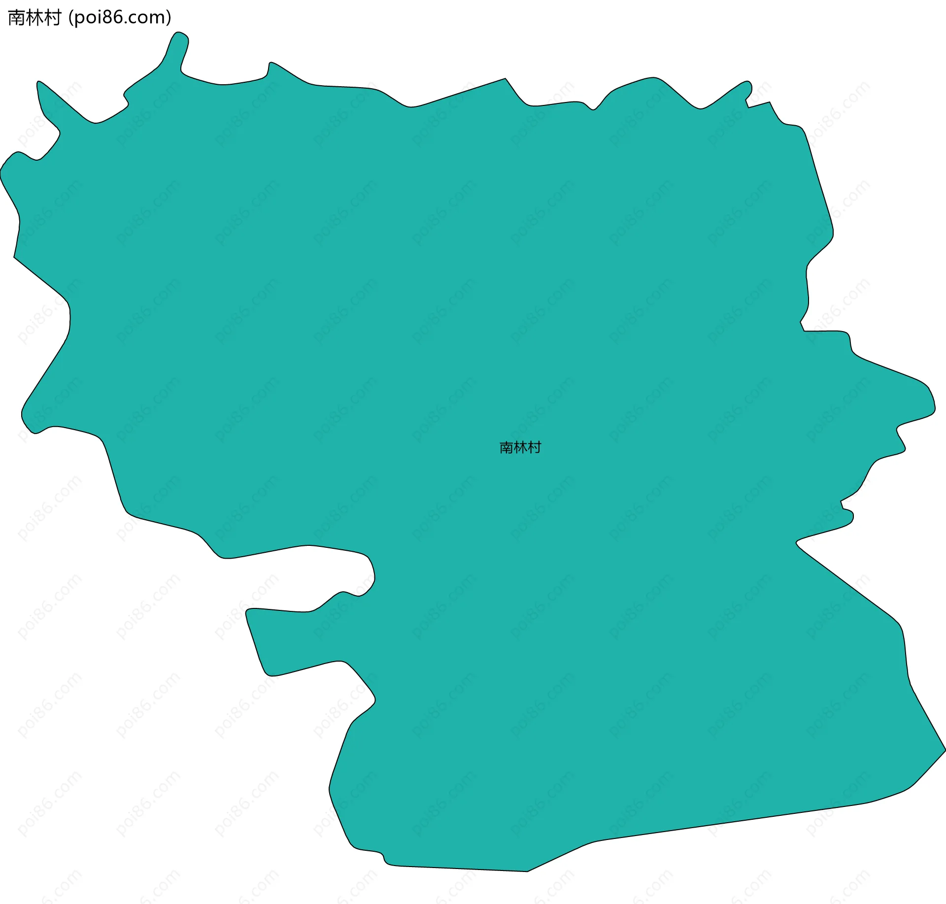 南林村边界地图