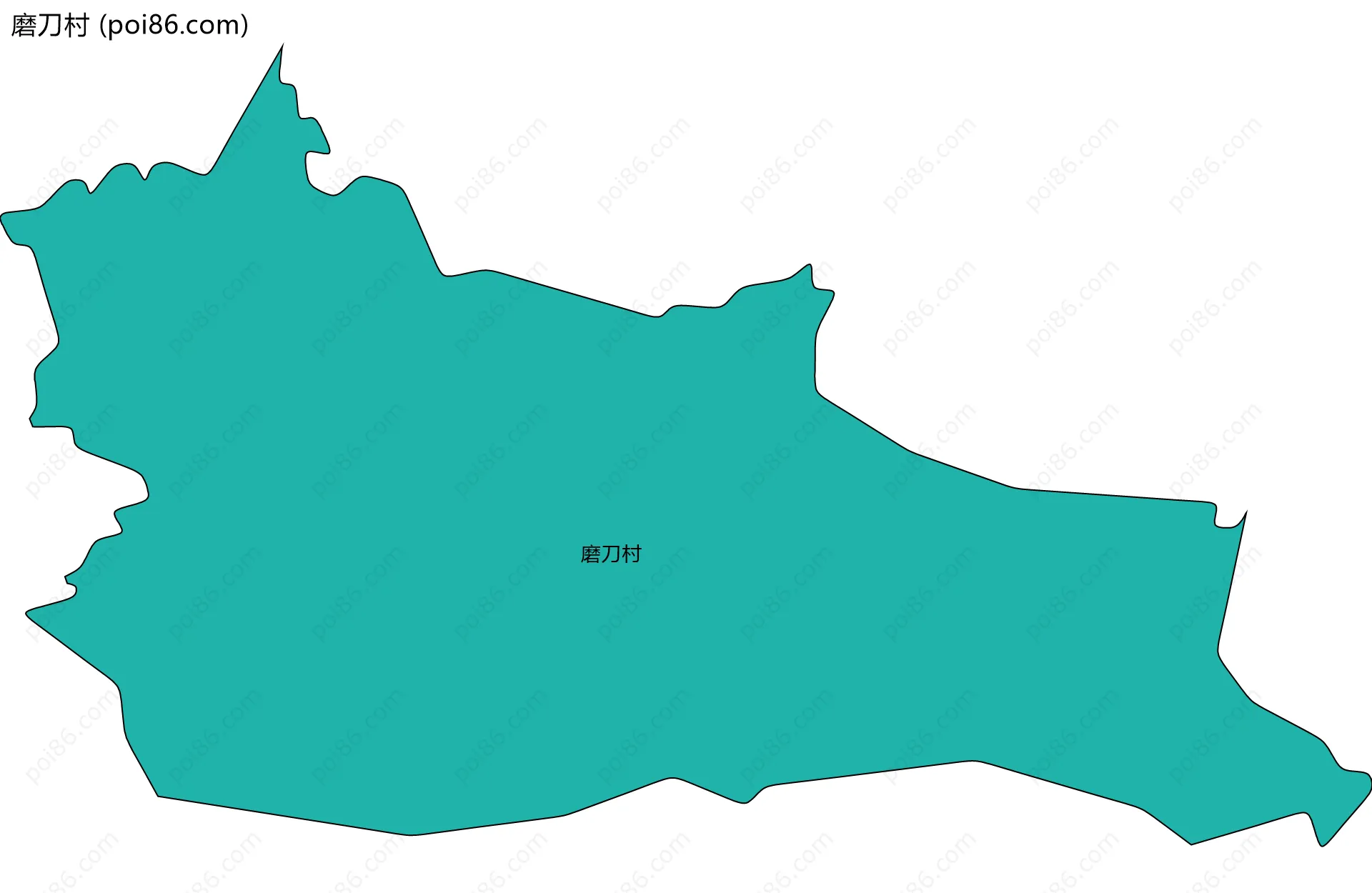 磨刀村边界地图