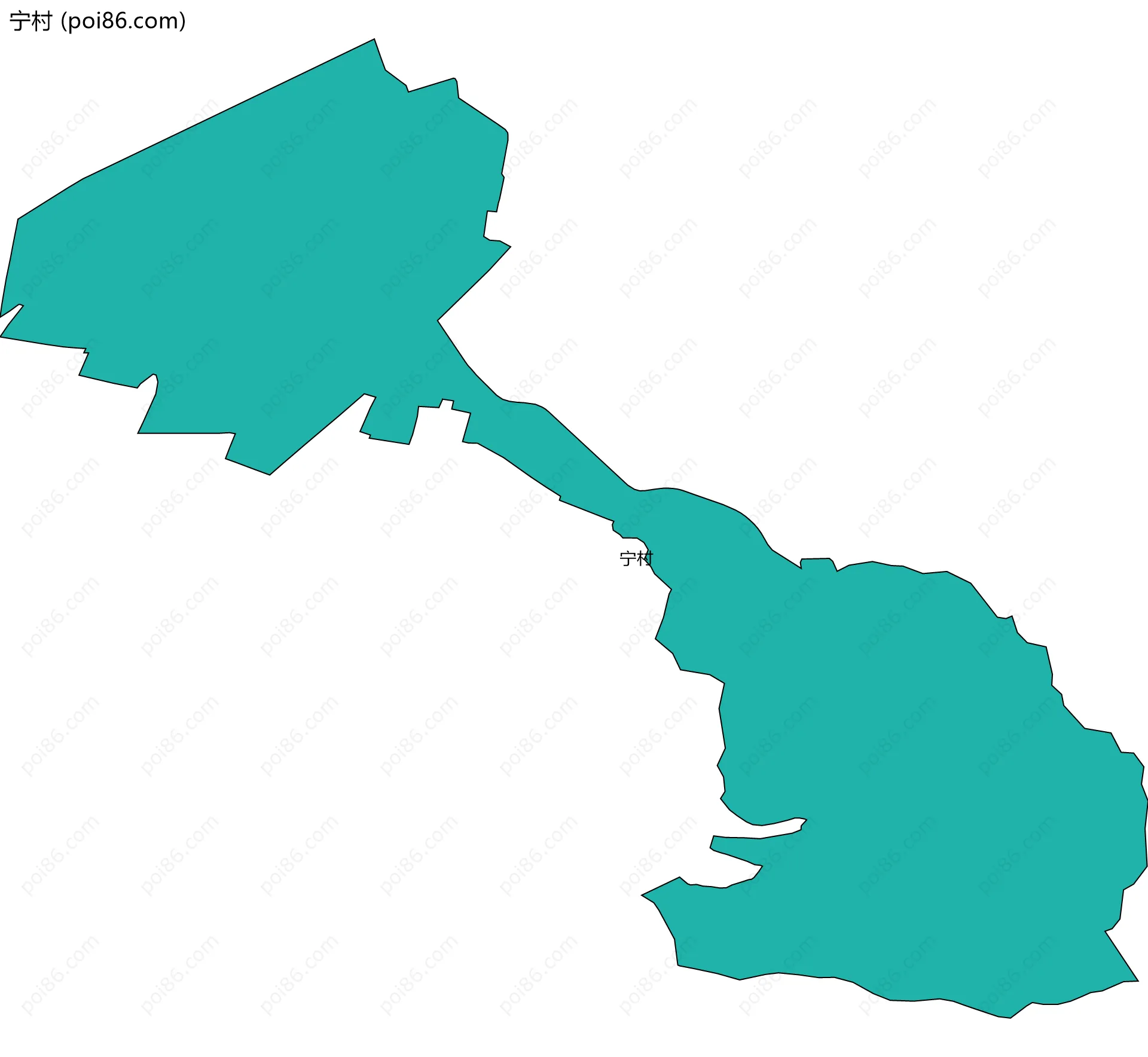 宁村边界地图