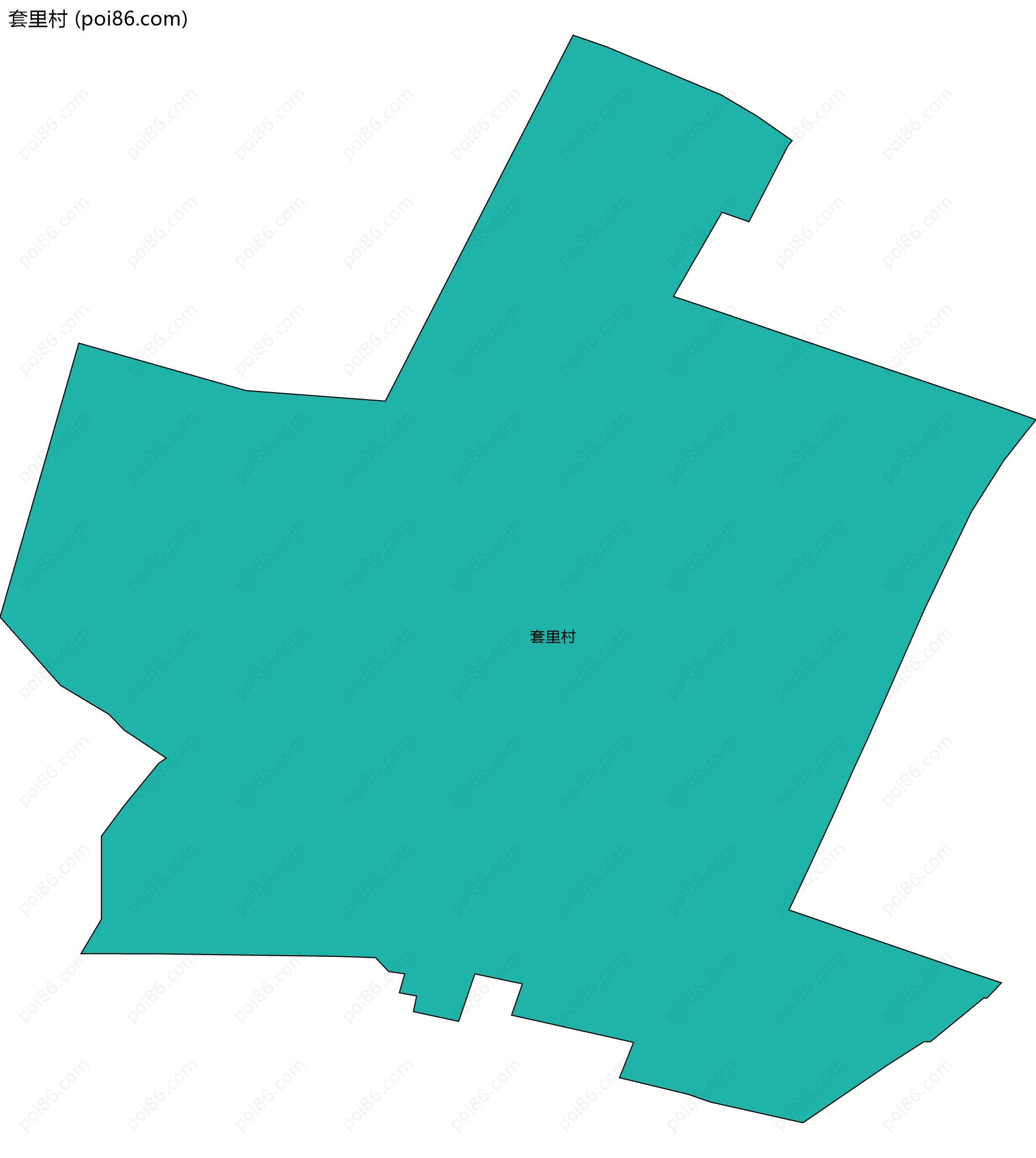 套里村边界地图