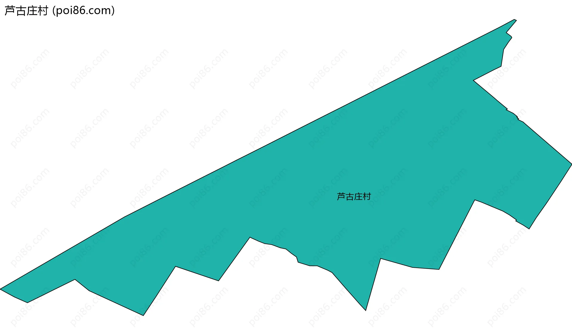 芦古庄村边界地图