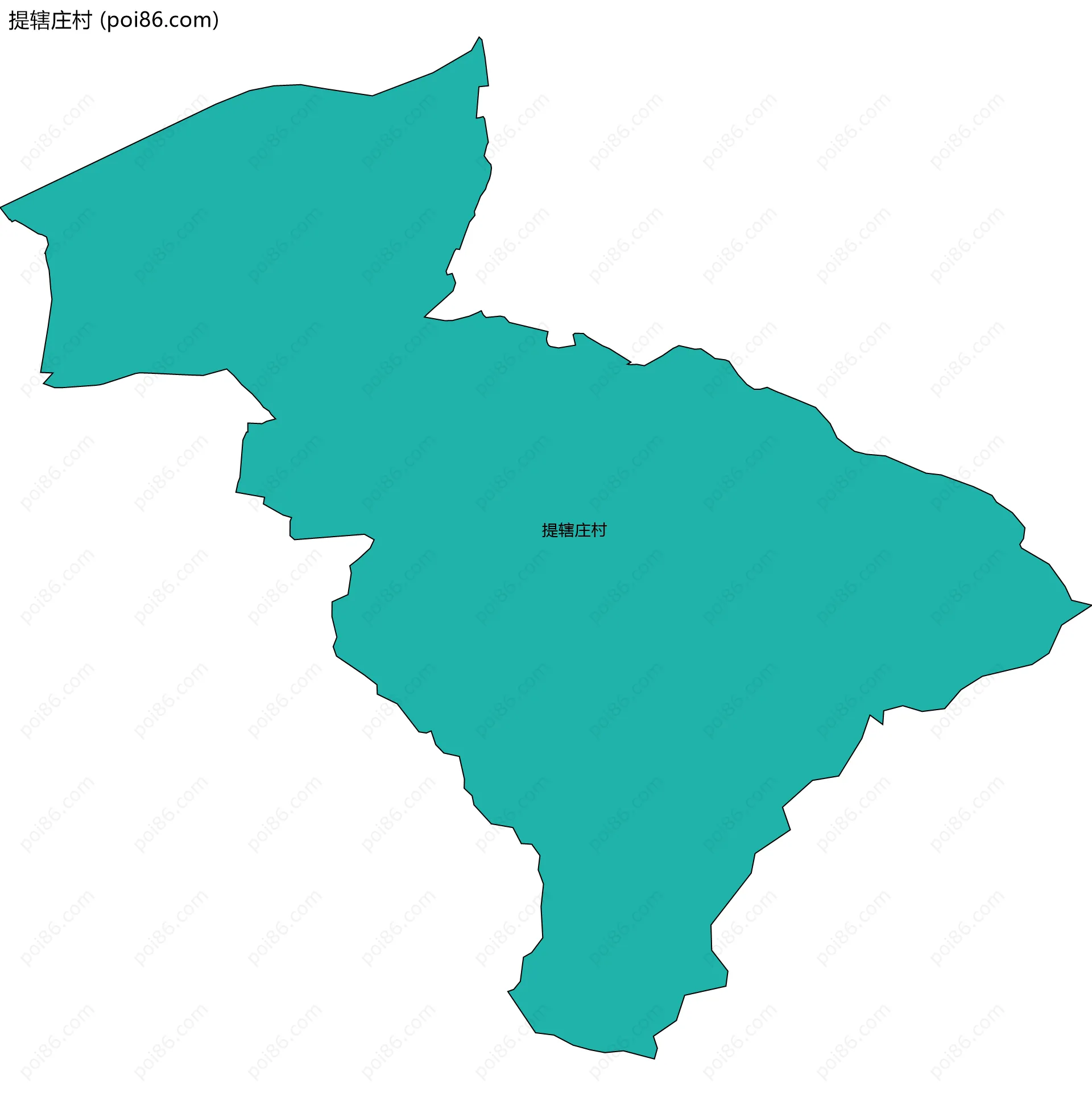 提辖庄村边界地图