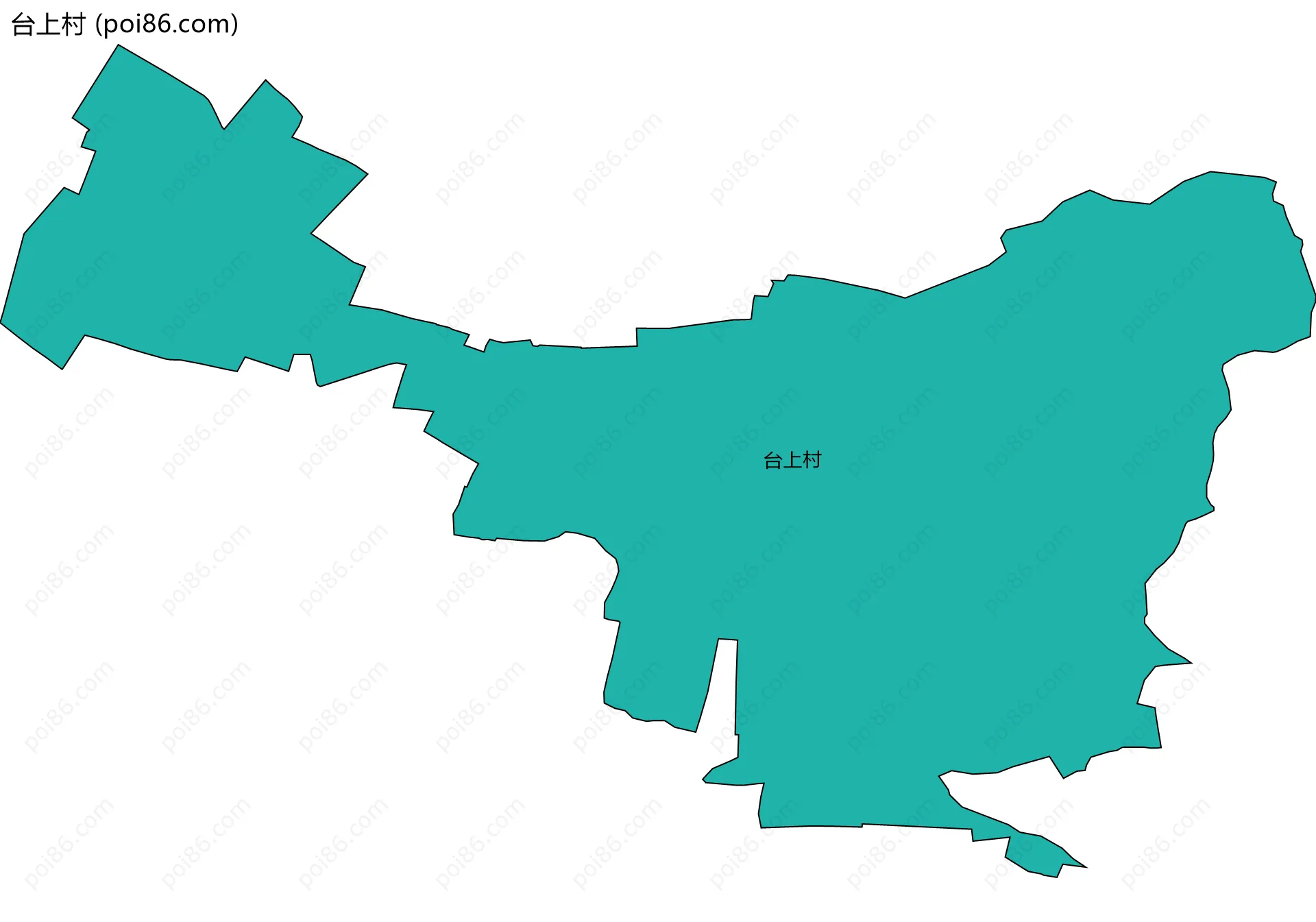 台上村边界地图
