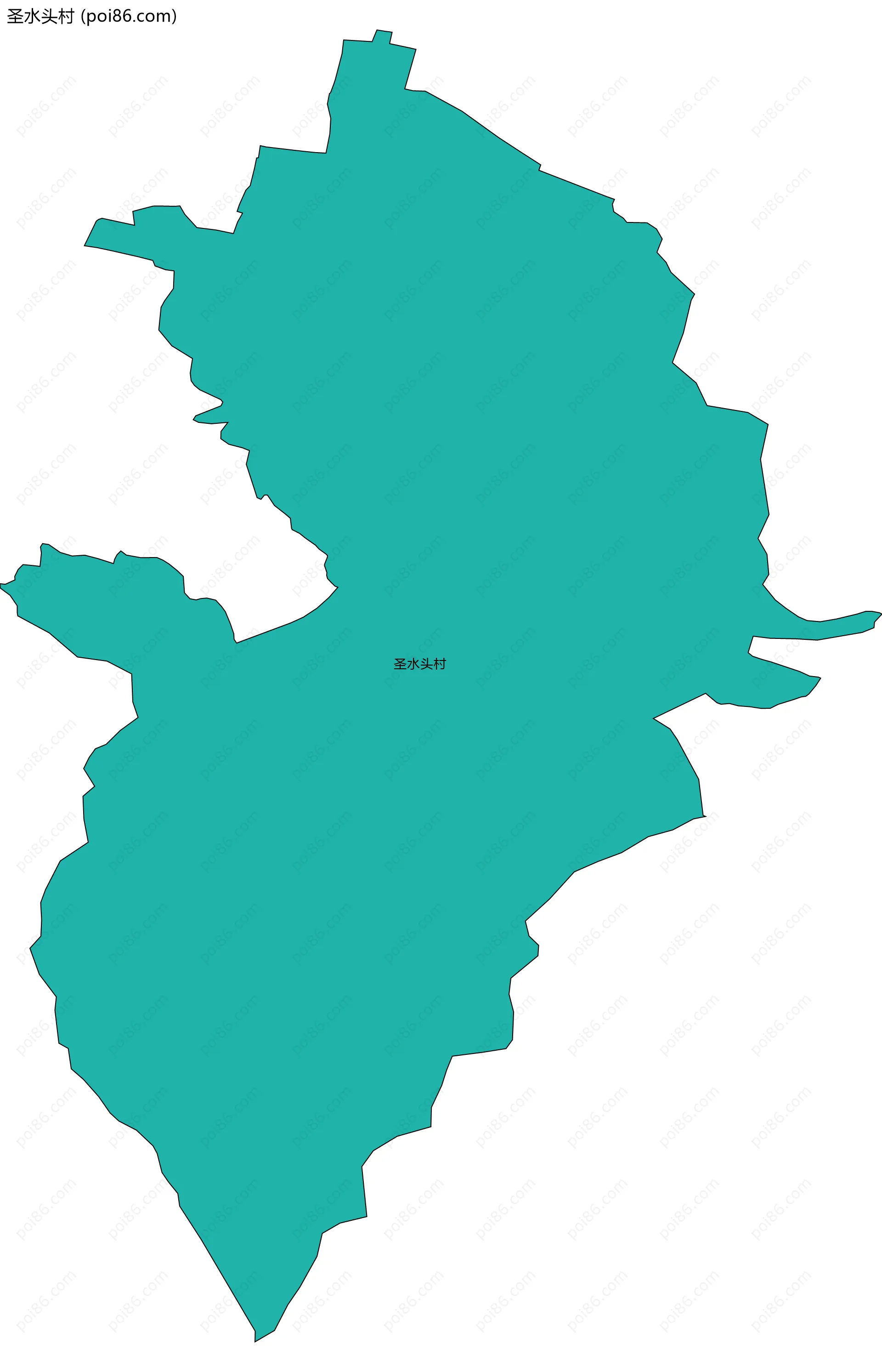 圣水头村边界地图
