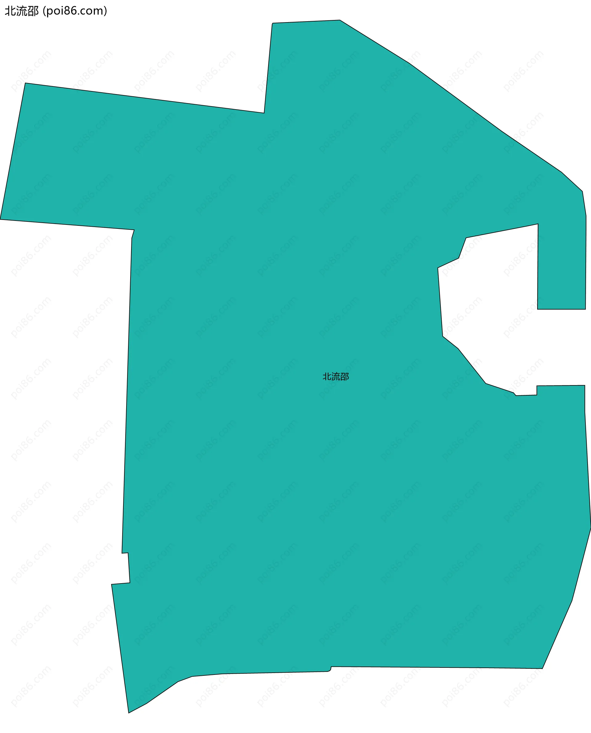 北流邵边界地图