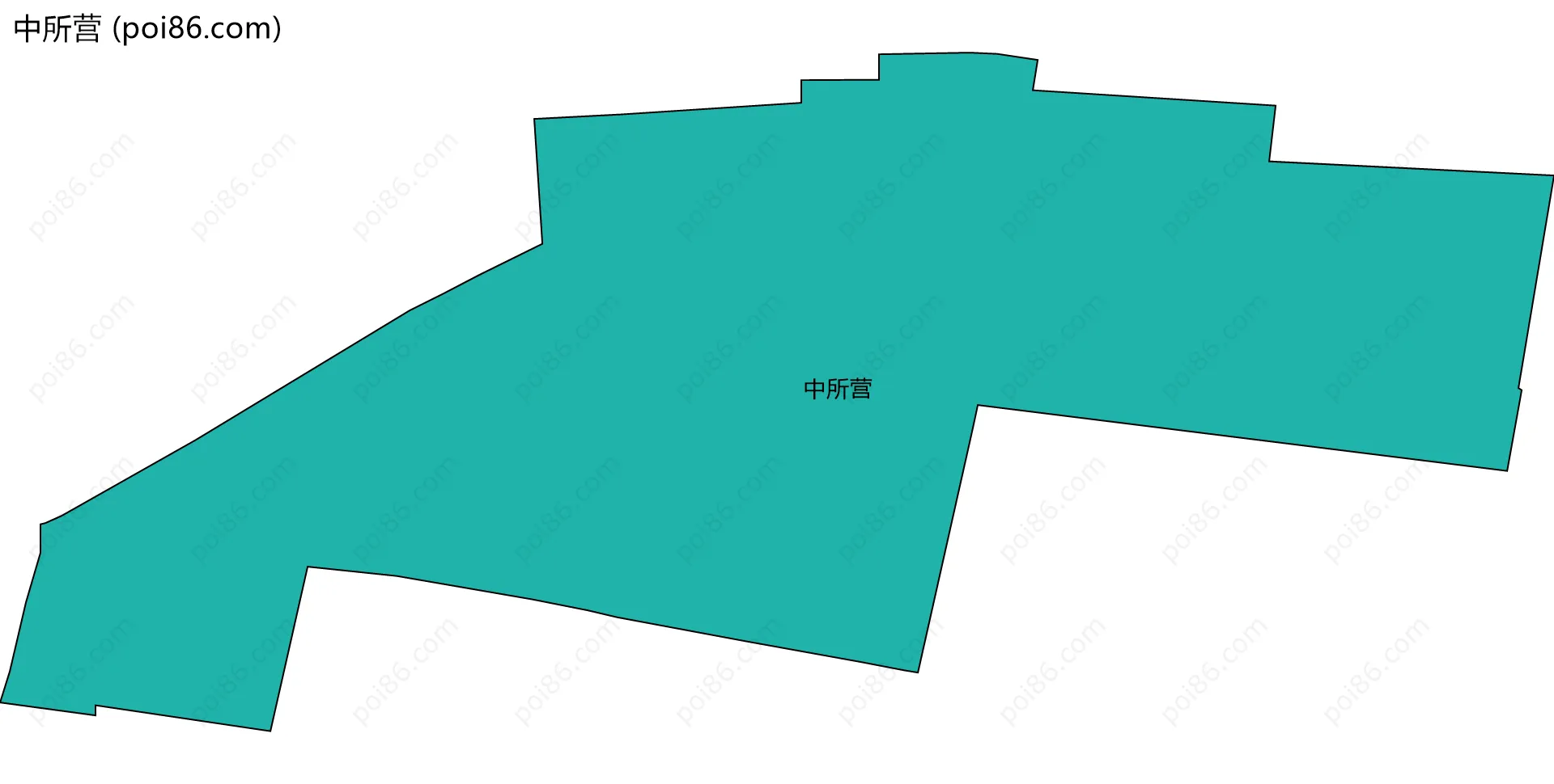 中所营边界地图