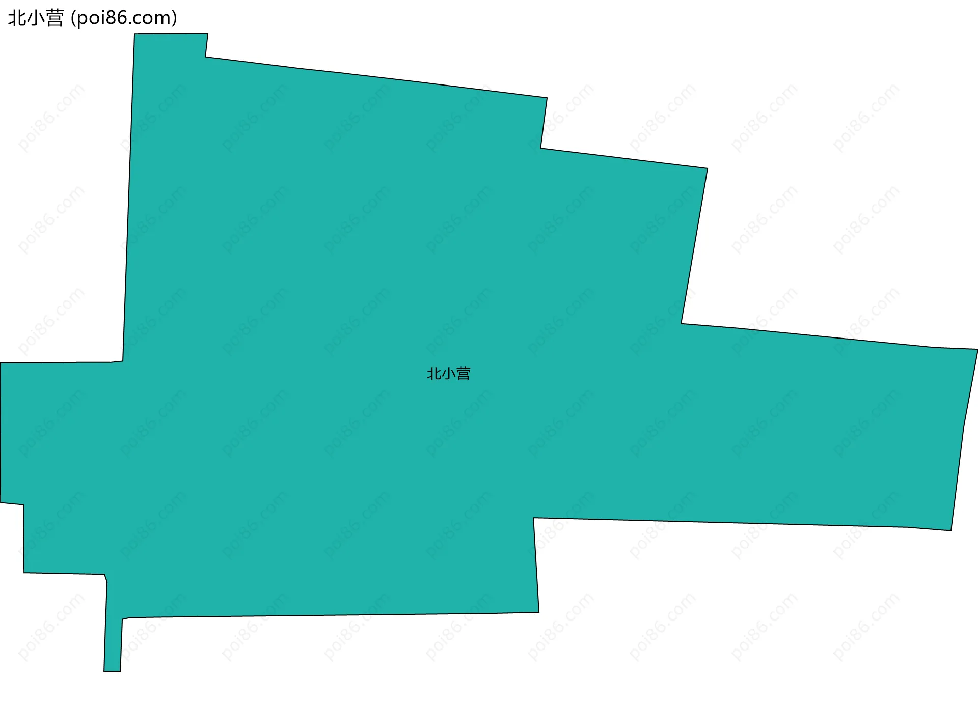 北小营边界地图