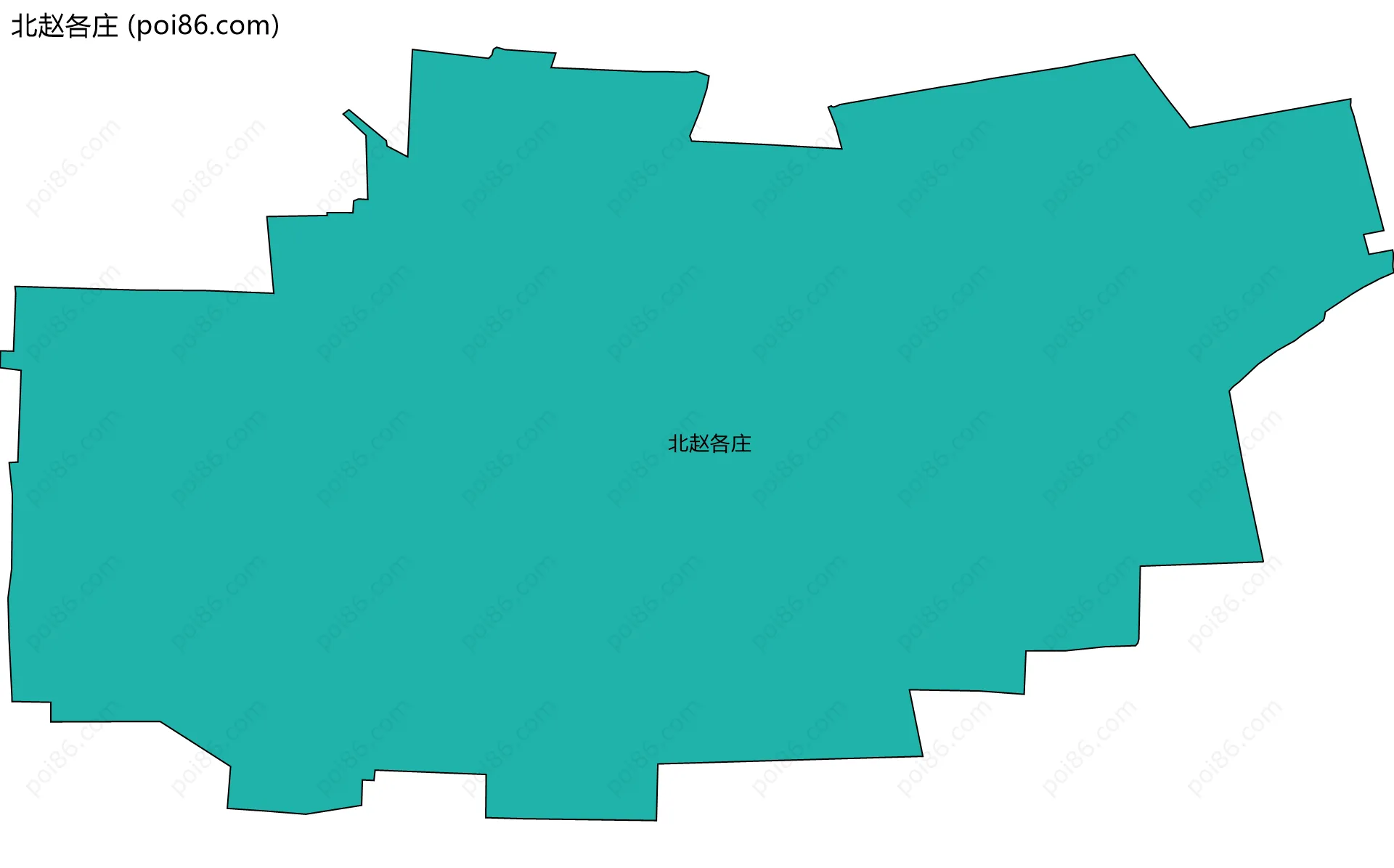 北赵各庄边界地图