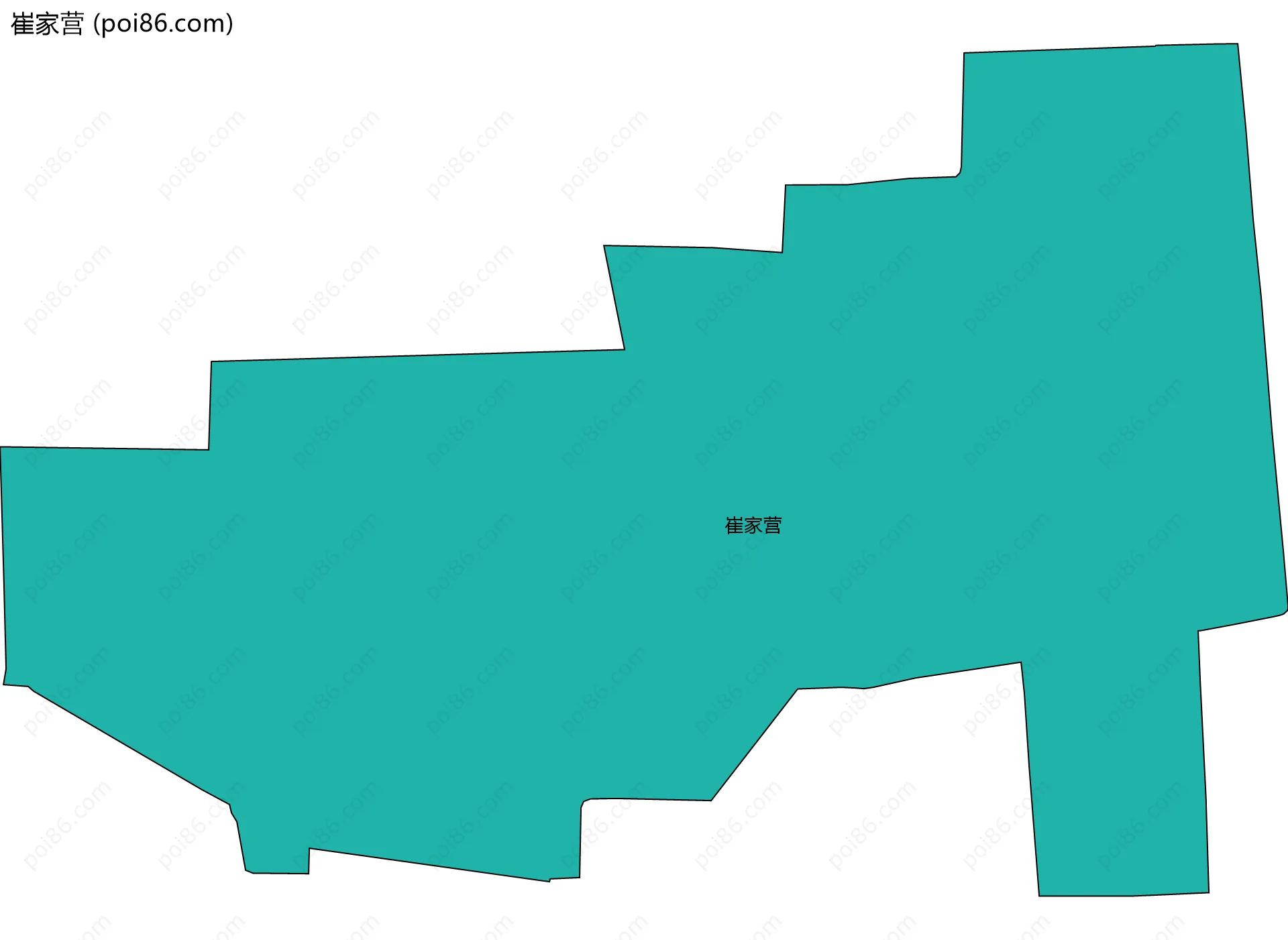 崔家营边界地图