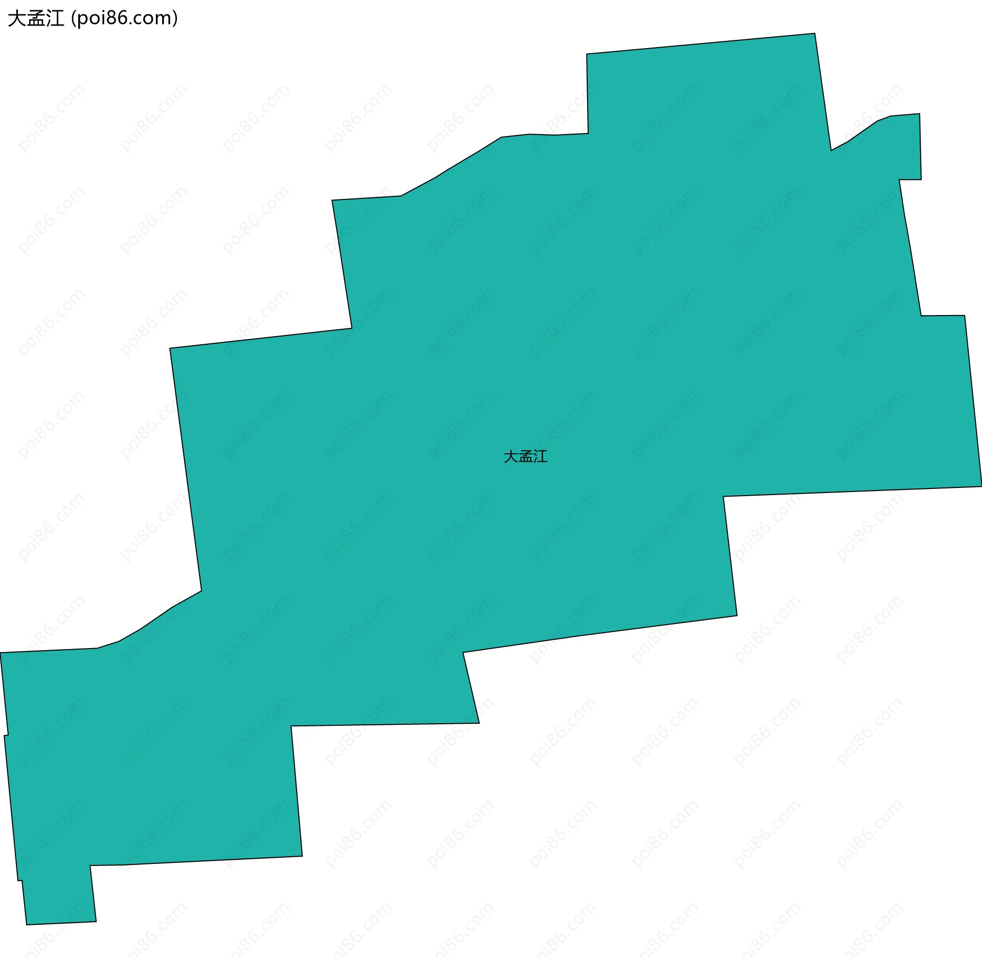 大孟江边界地图