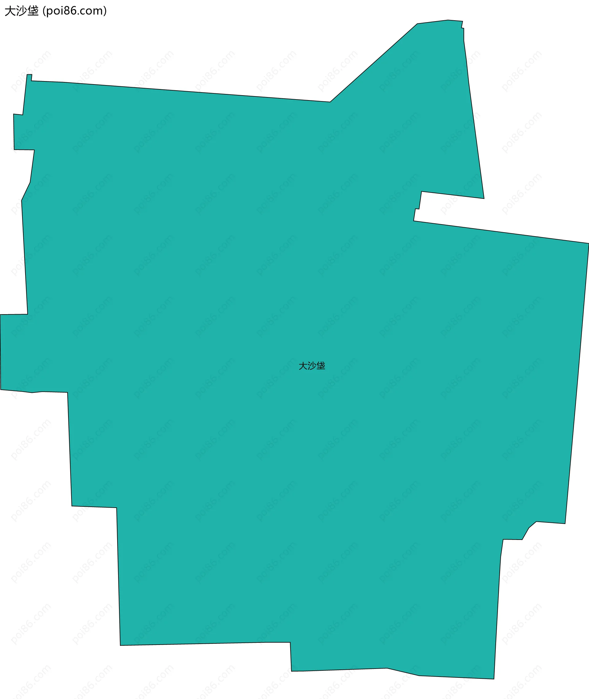 大沙垡边界地图