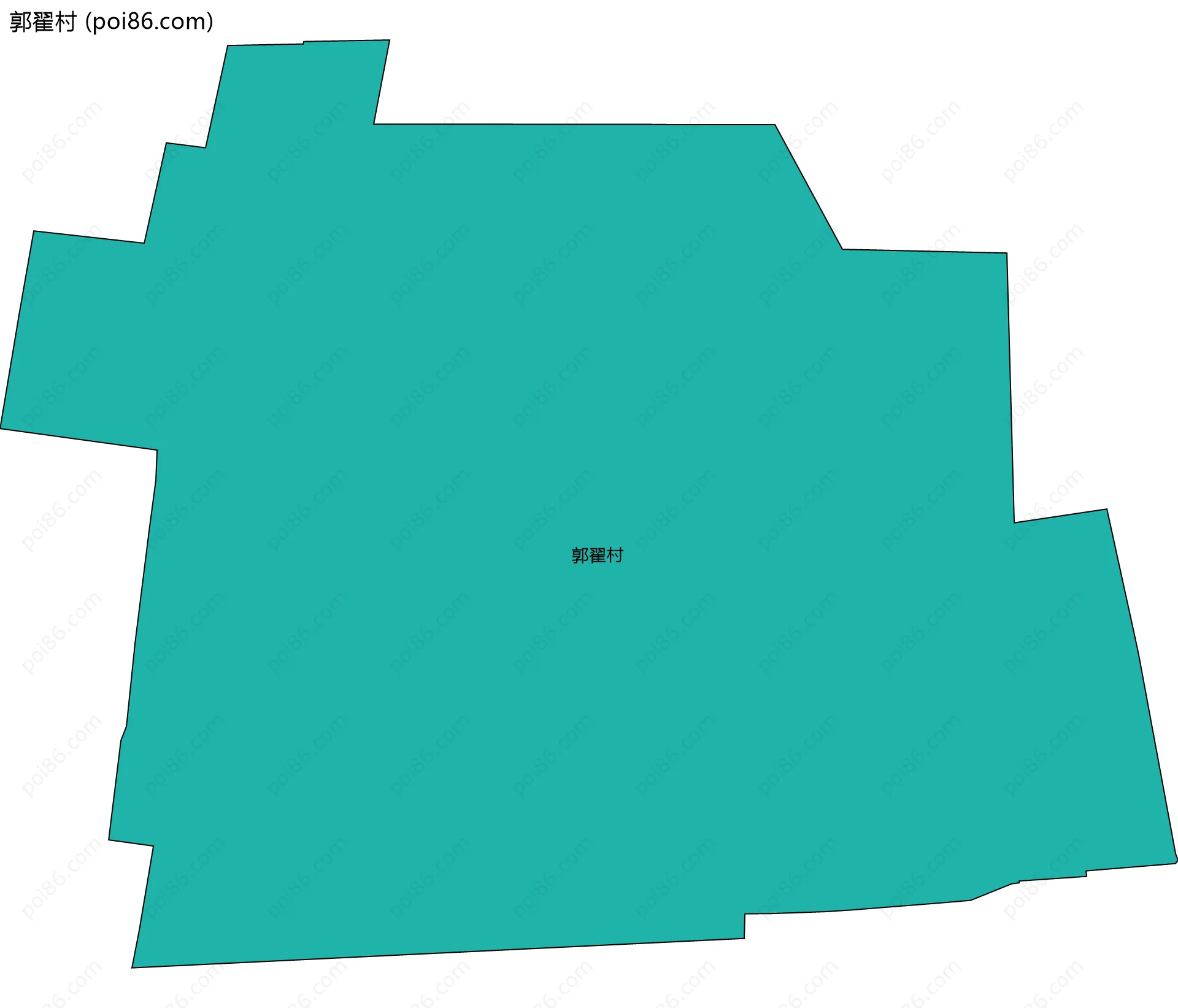 郭翟村边界地图
