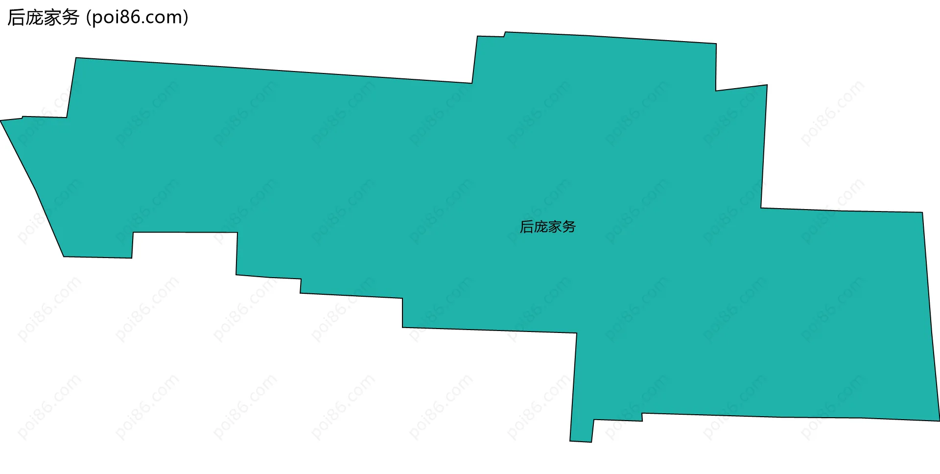 后庞家务边界地图