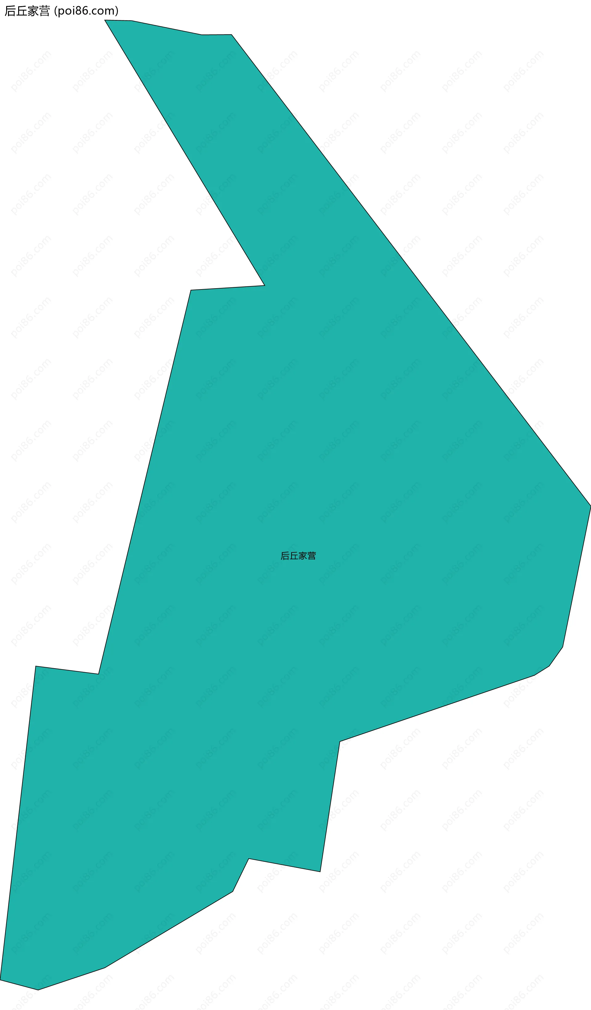 后丘家营边界地图