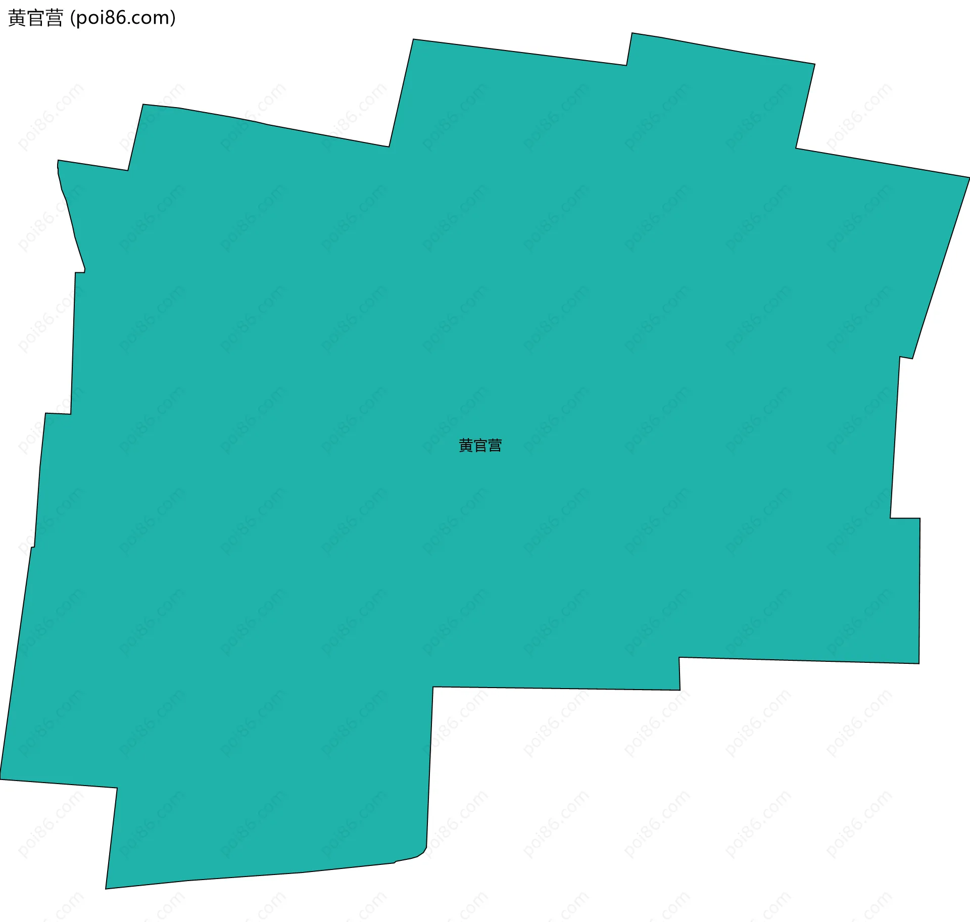 黄官营边界地图